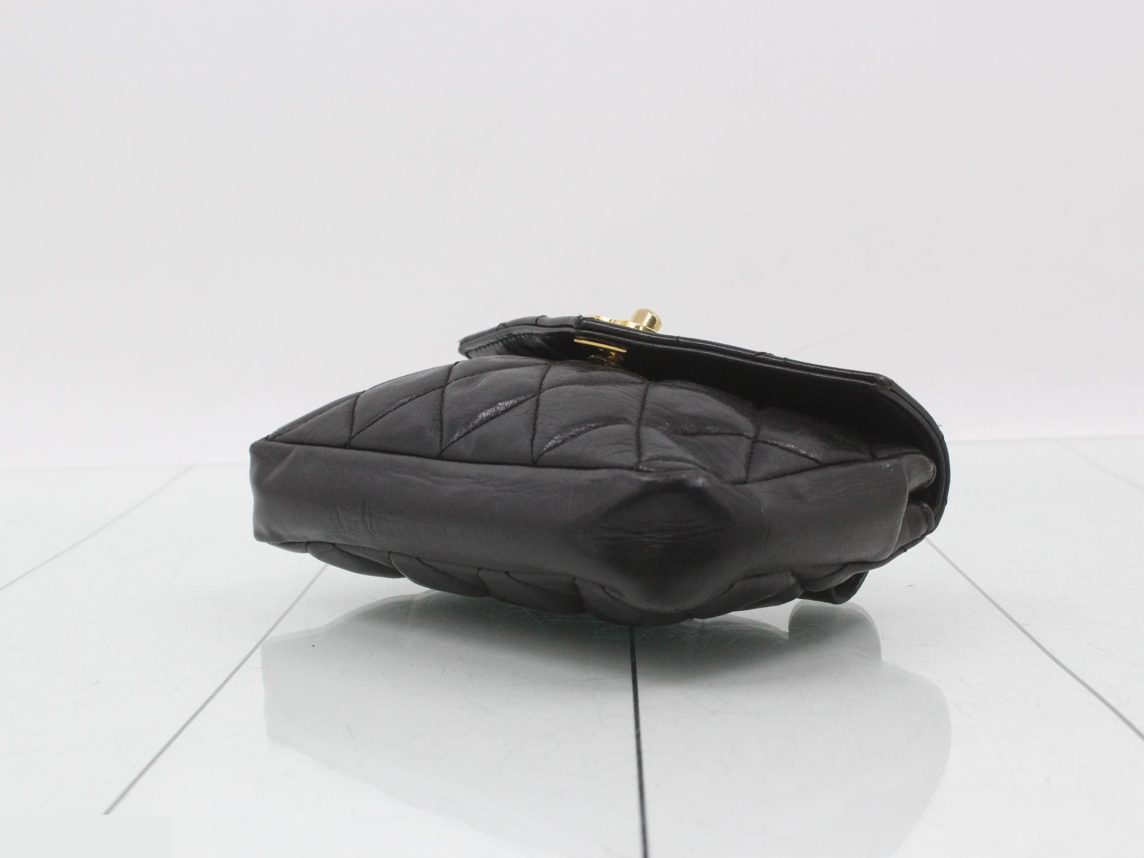 Matelassé Lamb Chain Waist Bag — view 6