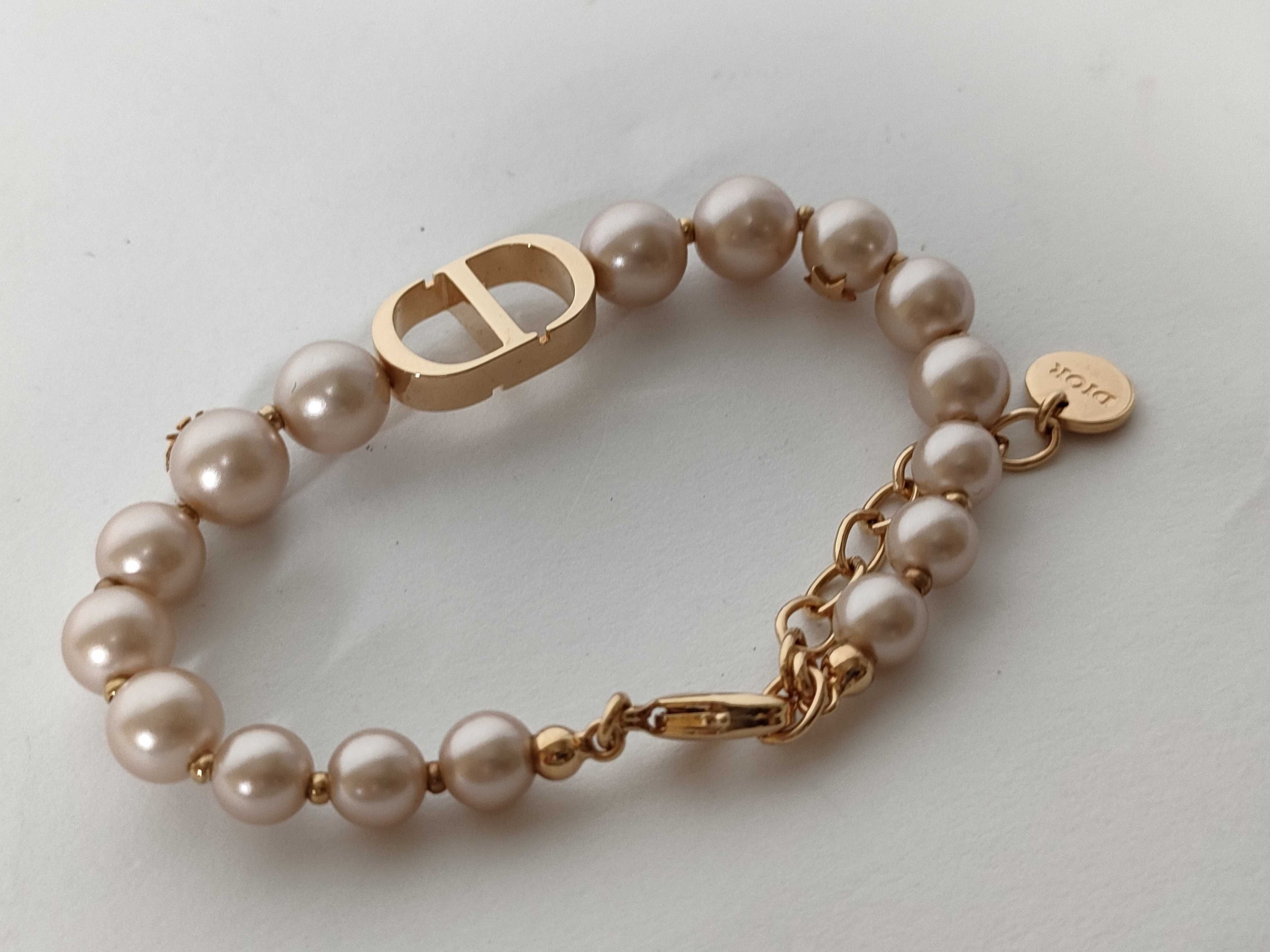 30 Montaigne Resin Pearl Rose Gold Bracelet (Bracelet/Bangle) — view 6