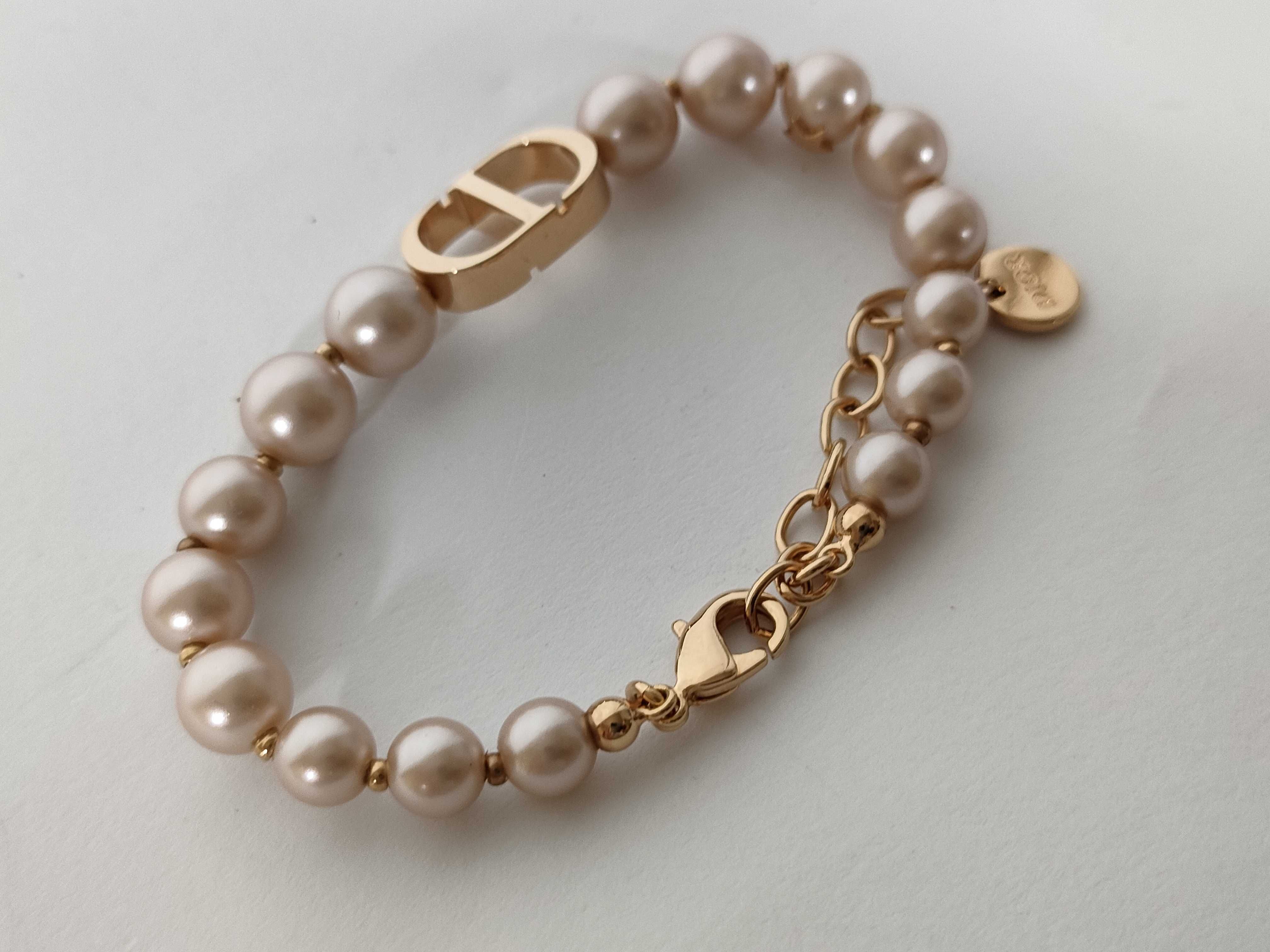 30 Montaigne Resin Pearl Rose Gold Bracelet (Bracelet/Bangle) — view 7