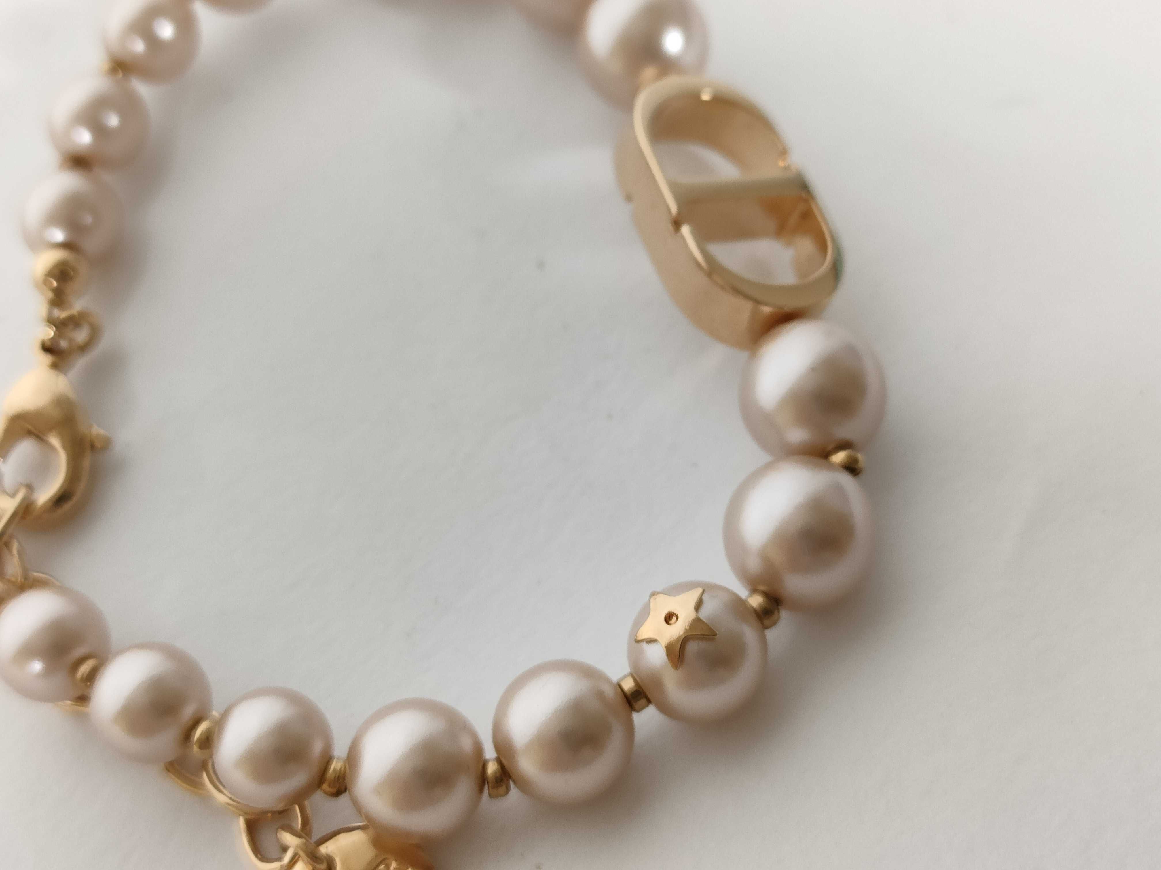 30 Montaigne Resin Pearl Rose Gold Bracelet (Bracelet/Bangle) — view 8