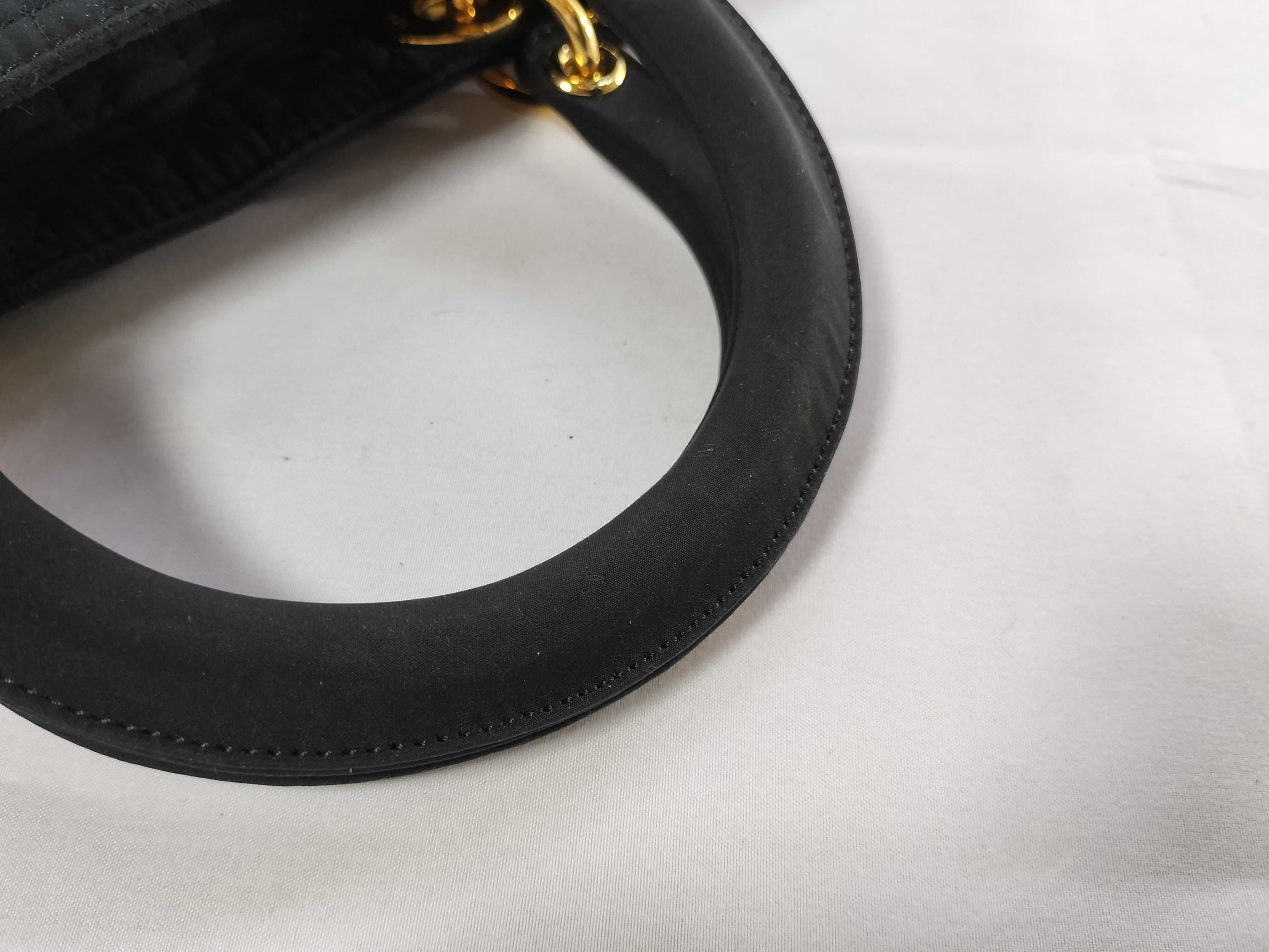 Lady Dior Cannage Denim Mini Handbag — view 4