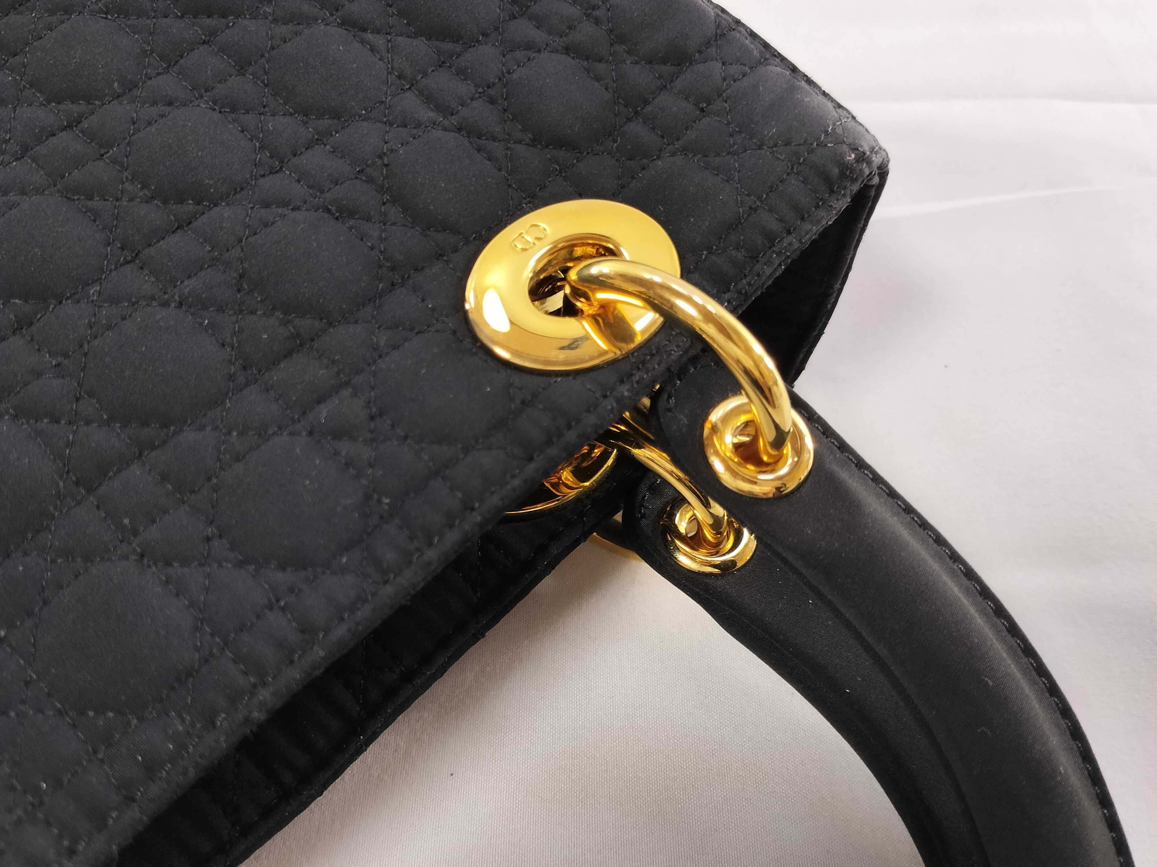 Lady Dior Cannage Denim Mini Handbag — view 5