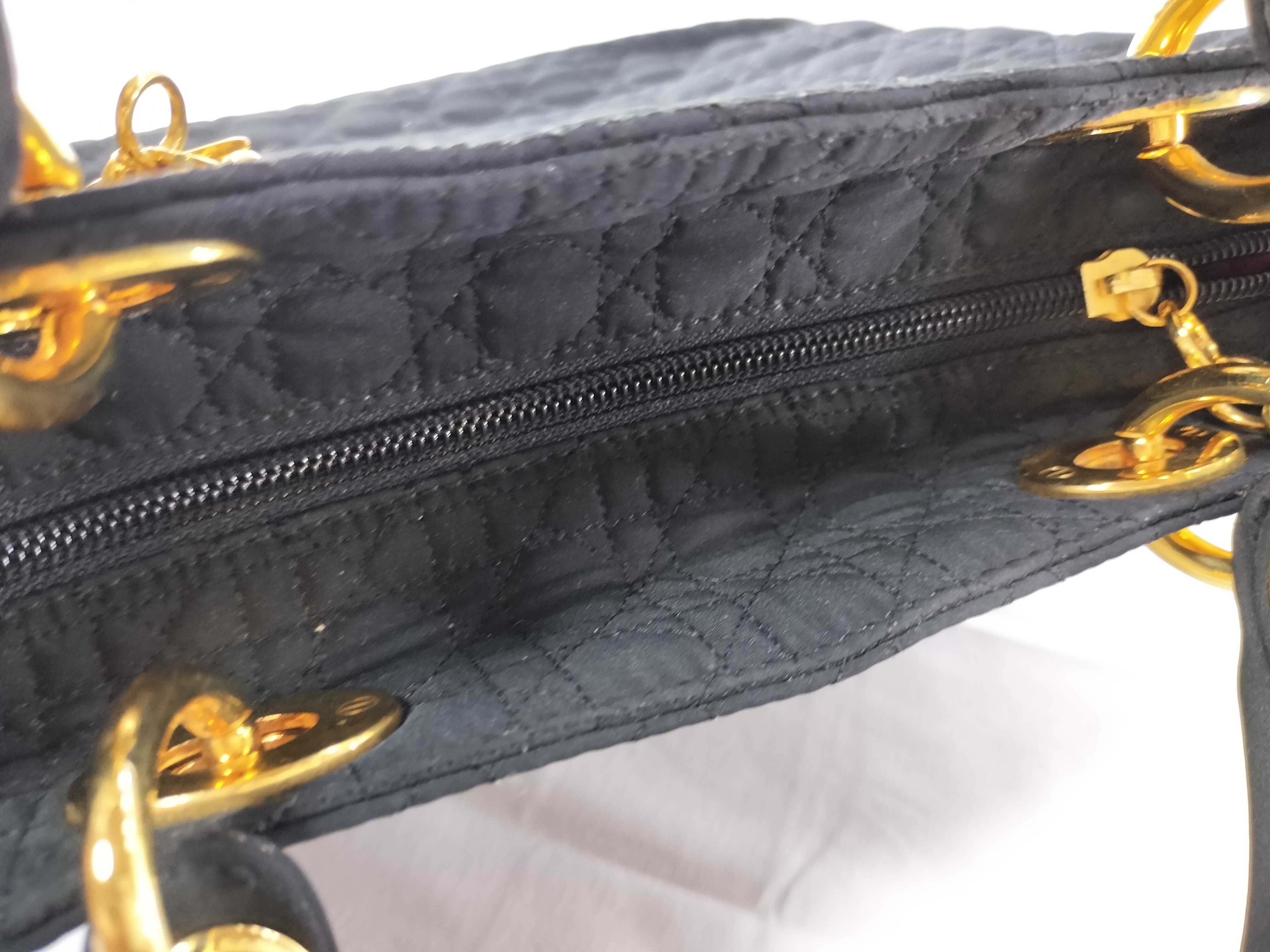 Lady Dior Cannage Denim Mini Handbag — view 6