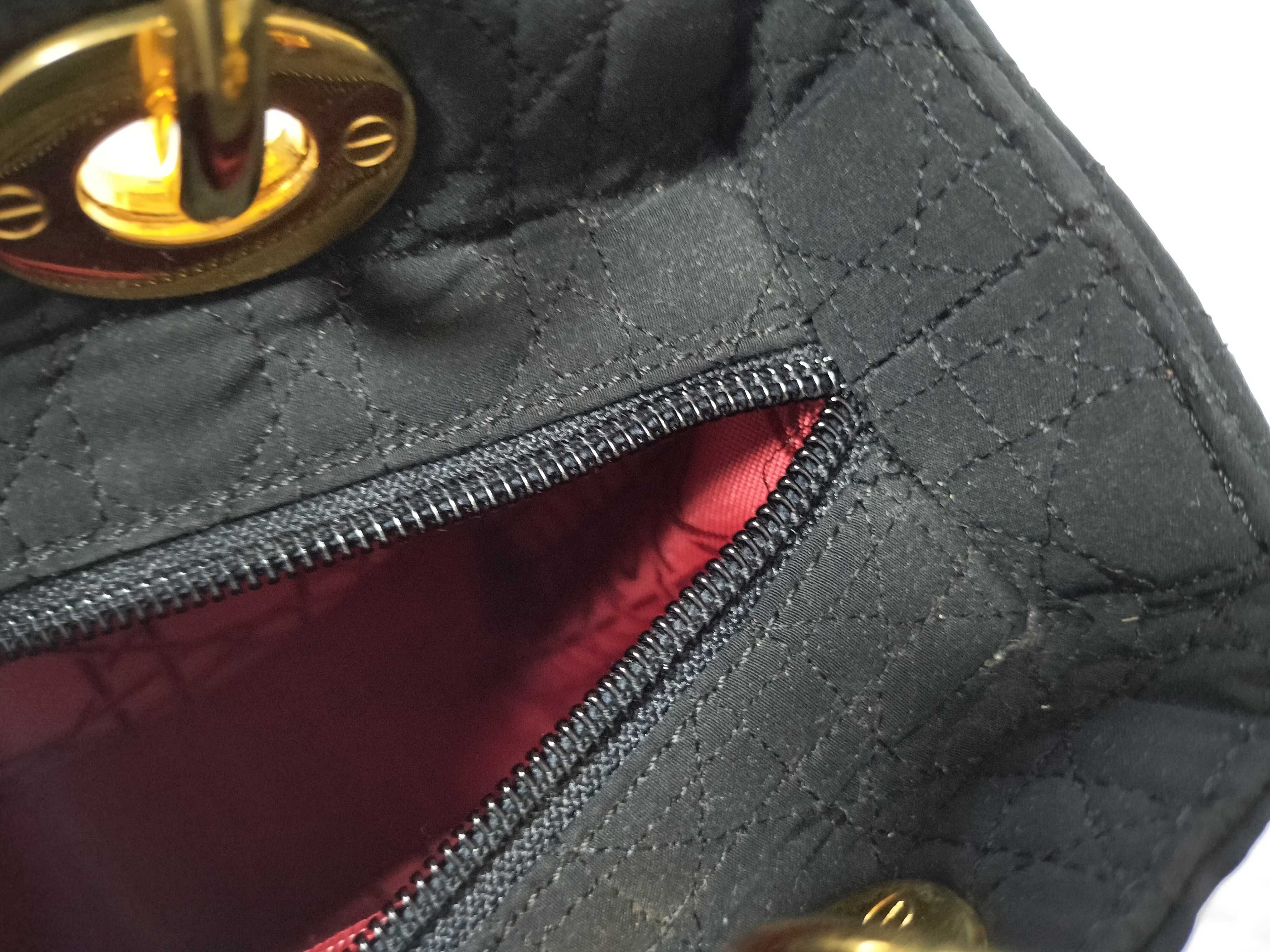 Lady Dior Cannage Denim Mini Handbag — view 9