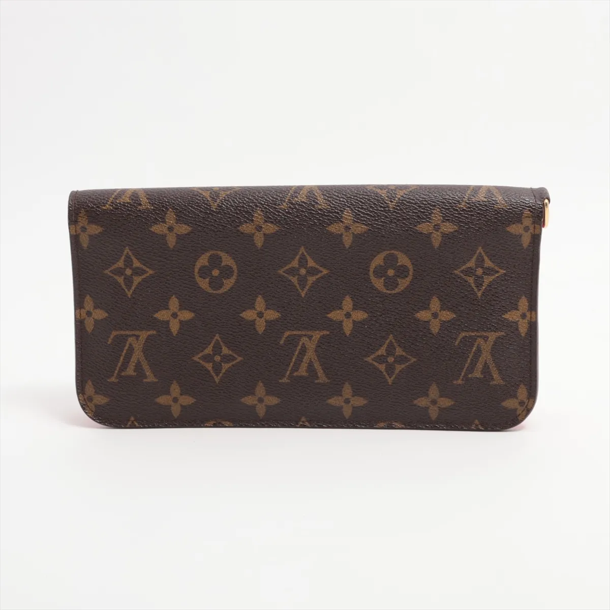 Monogram Portefail Unsolit M66701 CA2049 Brown x Pink Long Wallet — view 2