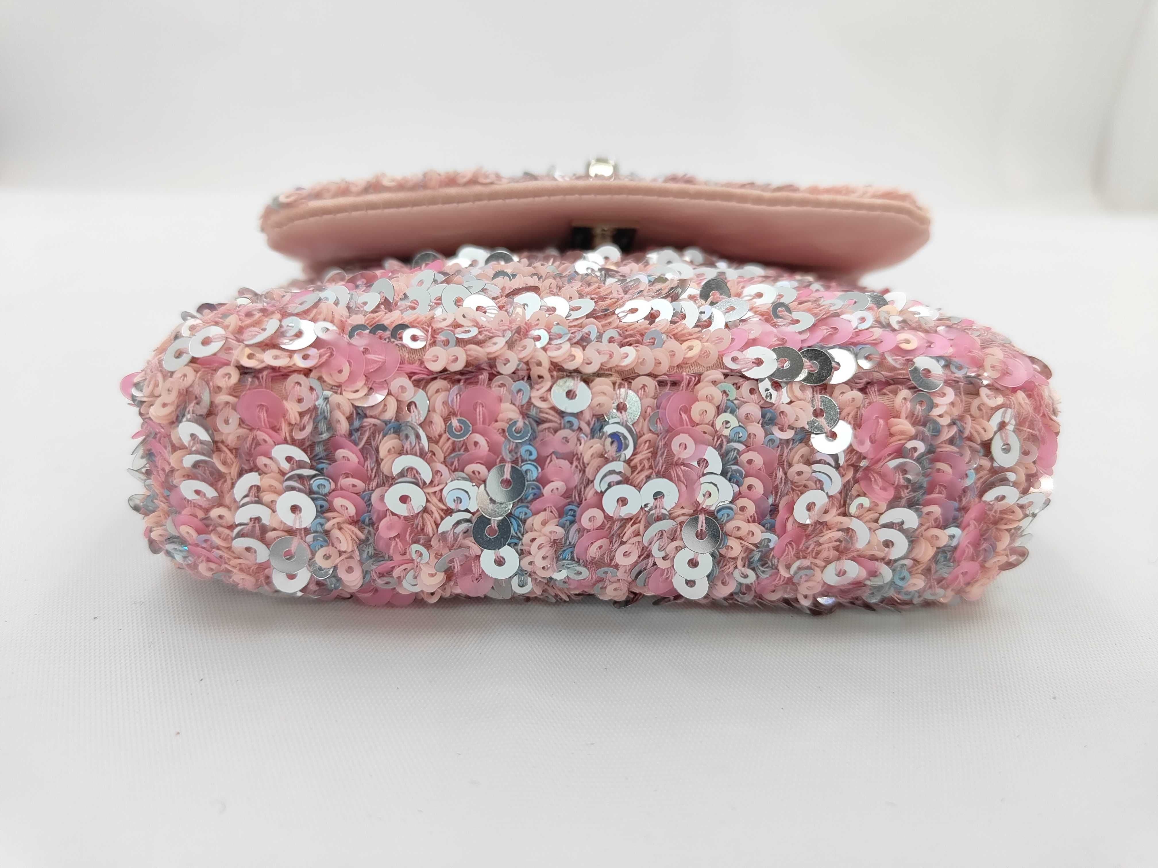 23C Pink Sequin Mini Chain Bag Shoulder Bag — view 5
