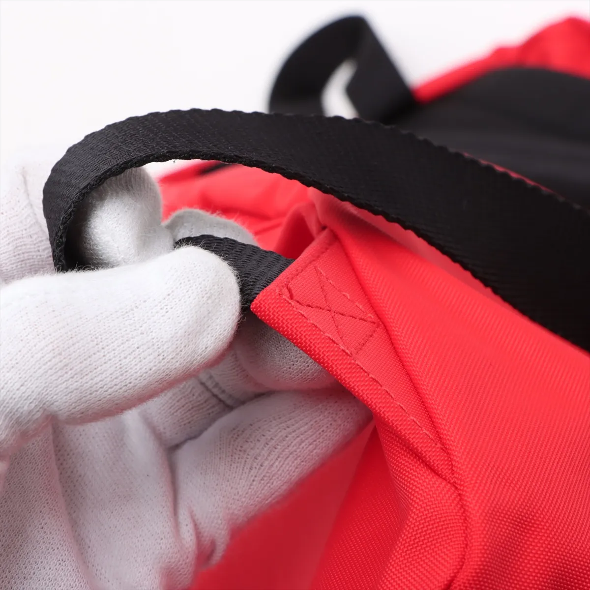 Wheel Nylon Backpack/Rucksack Red x Black 507460 — view 13