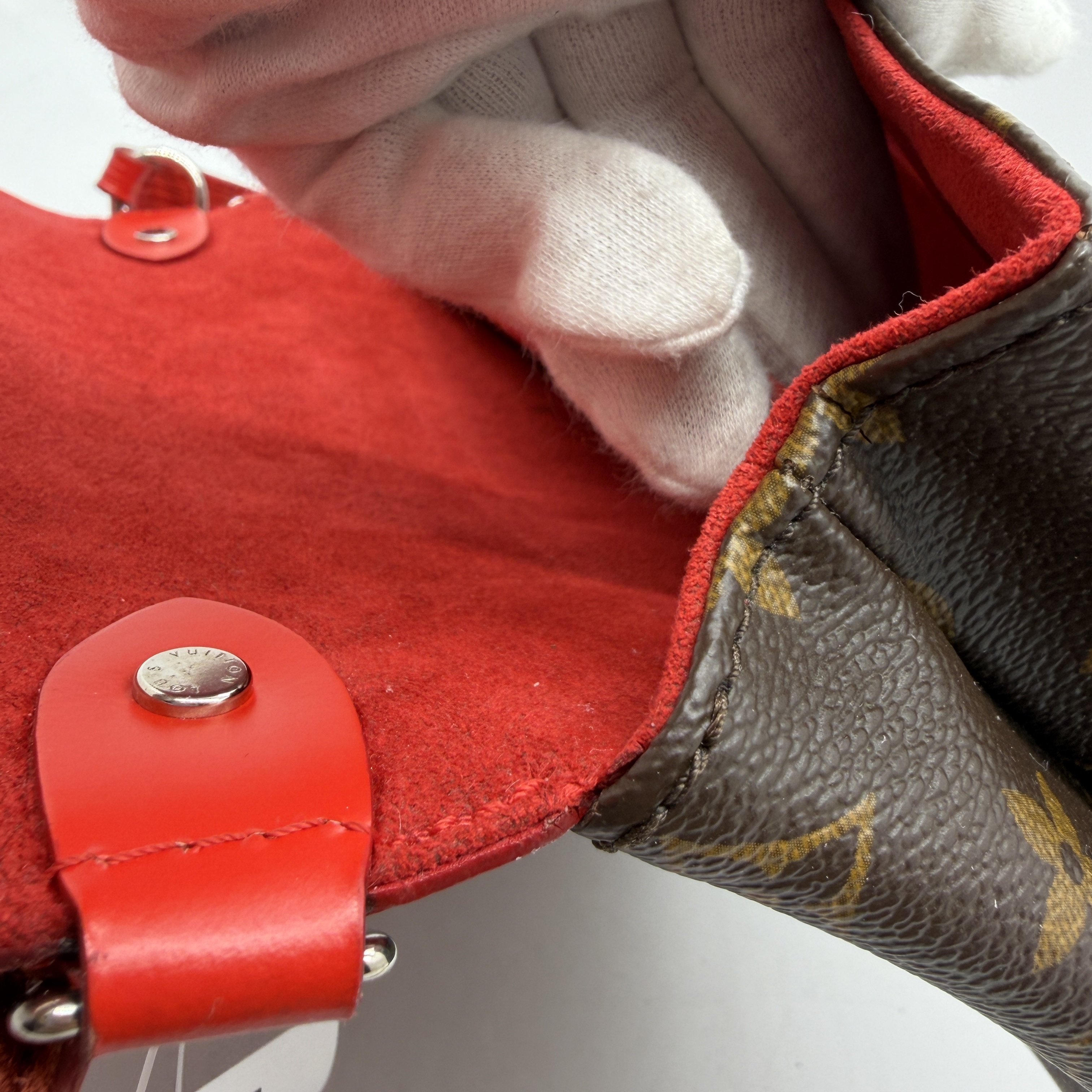 Monogram Epi Red 2-Way Shoulder Bag Handbag Shoulder Bag — view 11