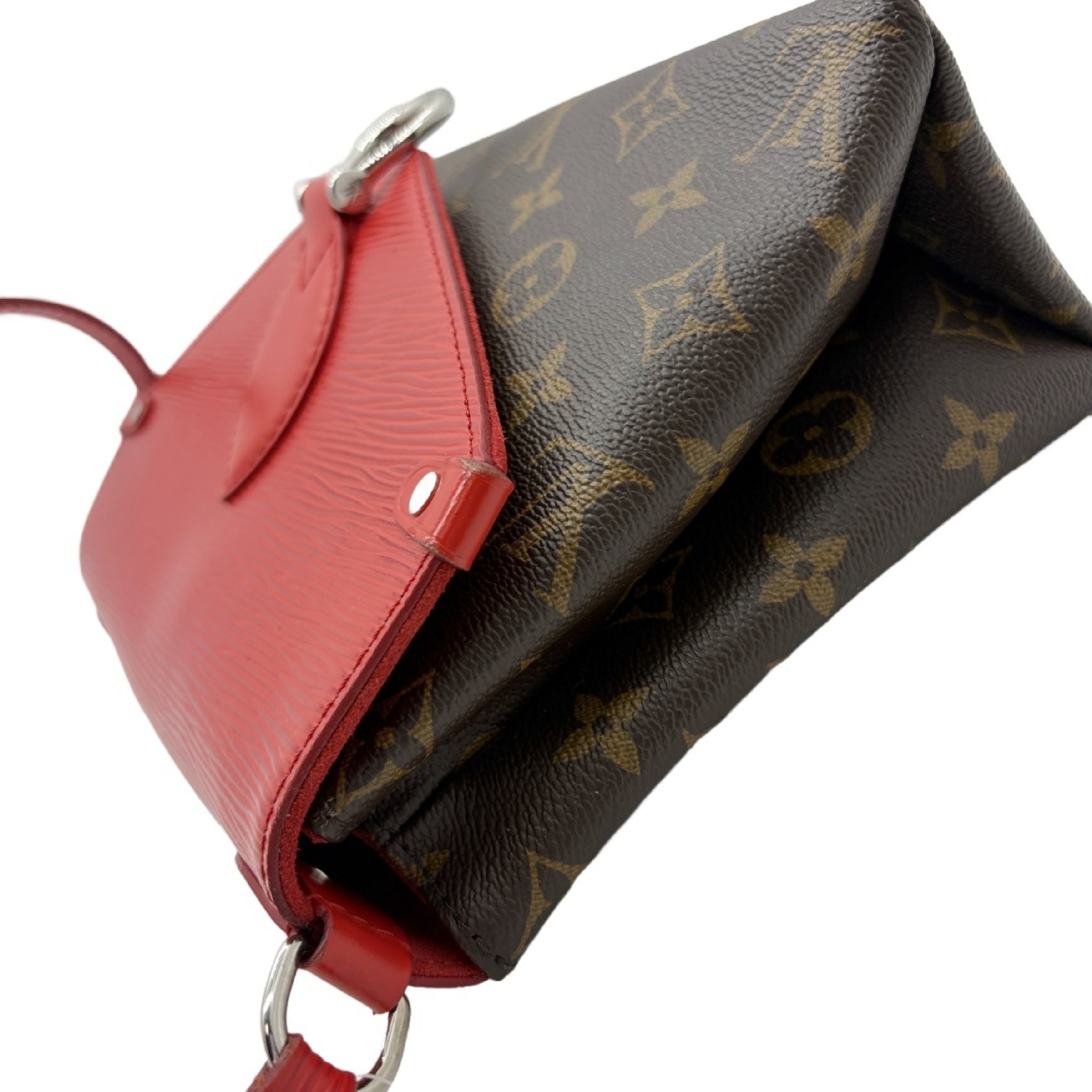 Monogram Epi Red 2-Way Shoulder Bag Handbag Shoulder Bag — view 3