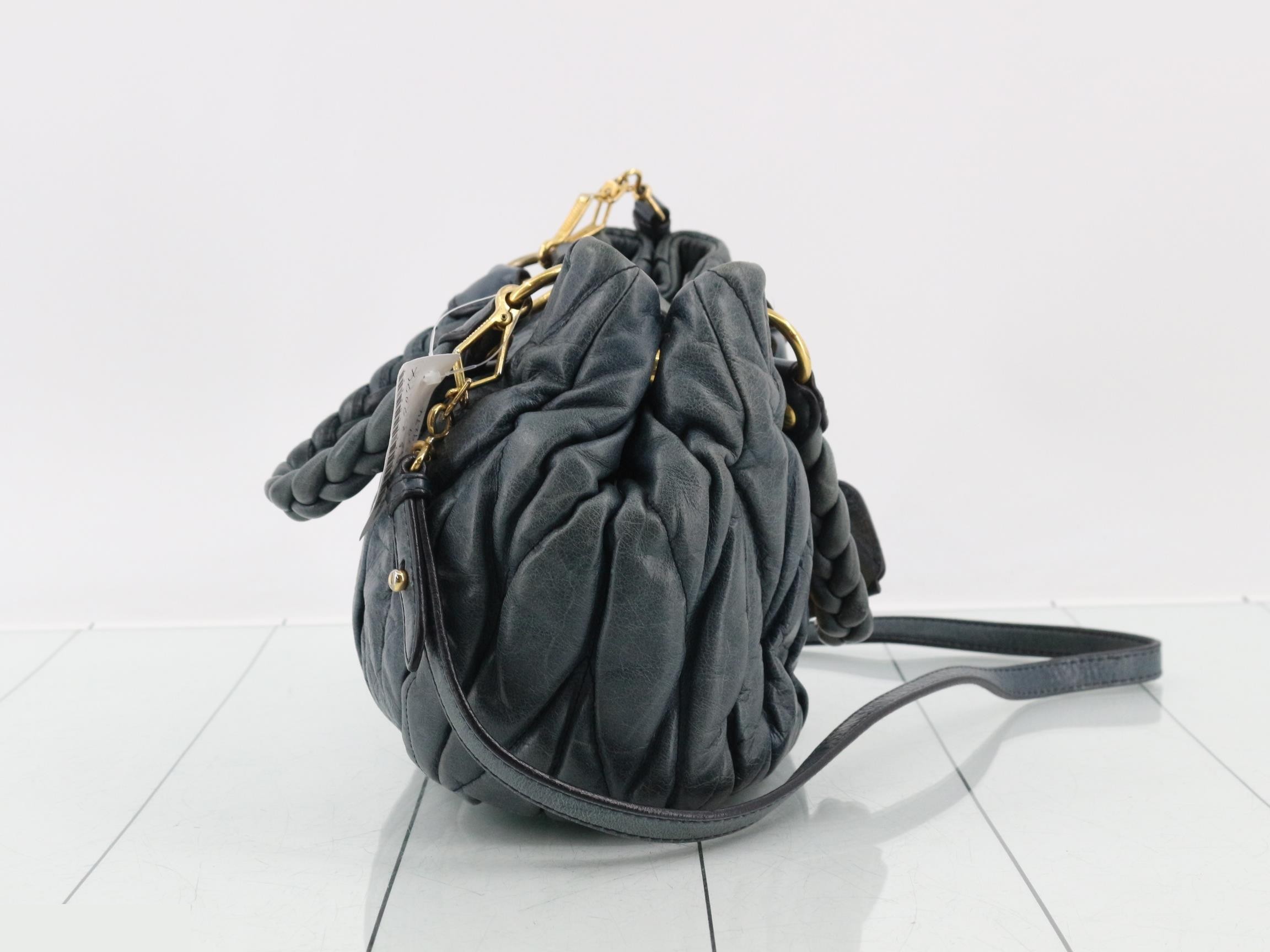 Matelassé 2-Way Handbag with Shoulder Strap — view 4