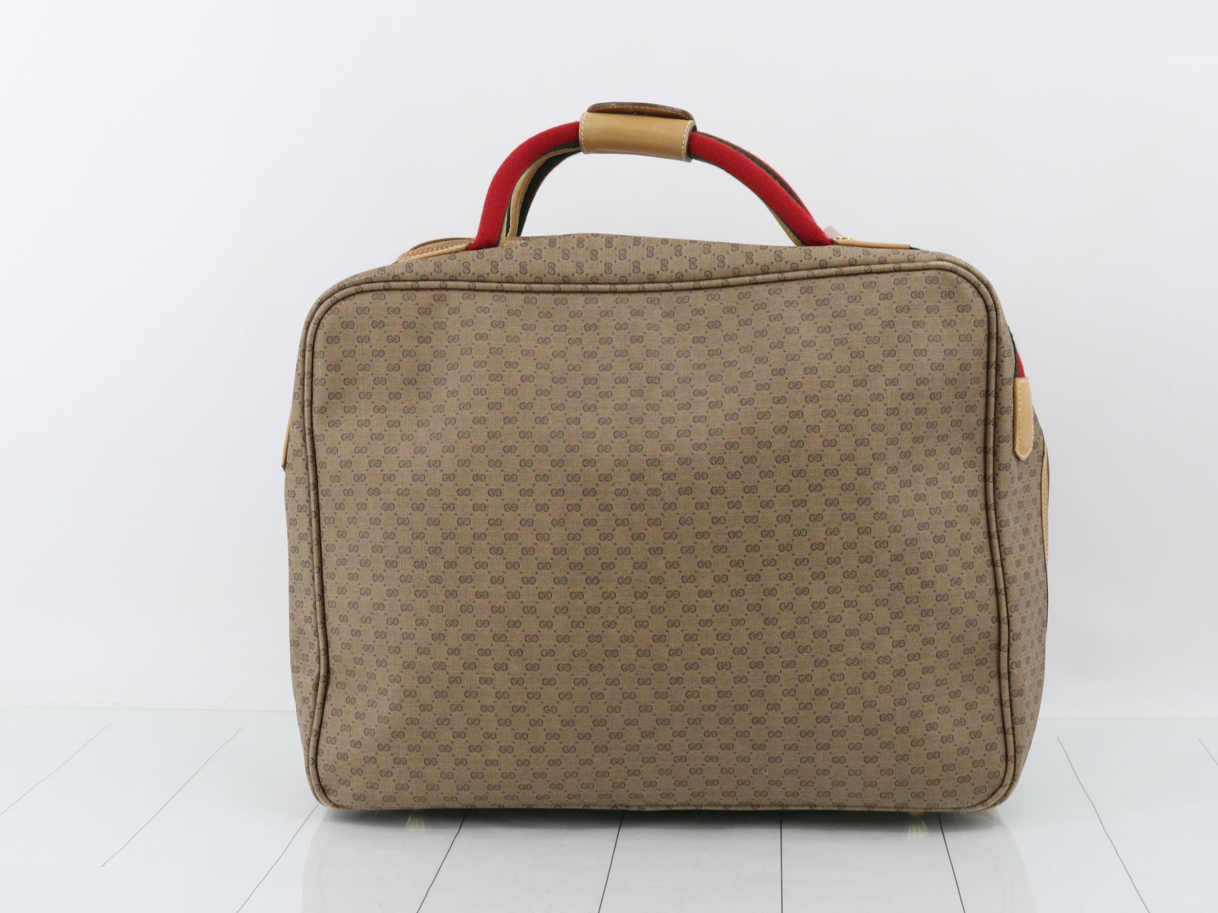 Micro GG Sherry Line PVC Boston Bag — view 2