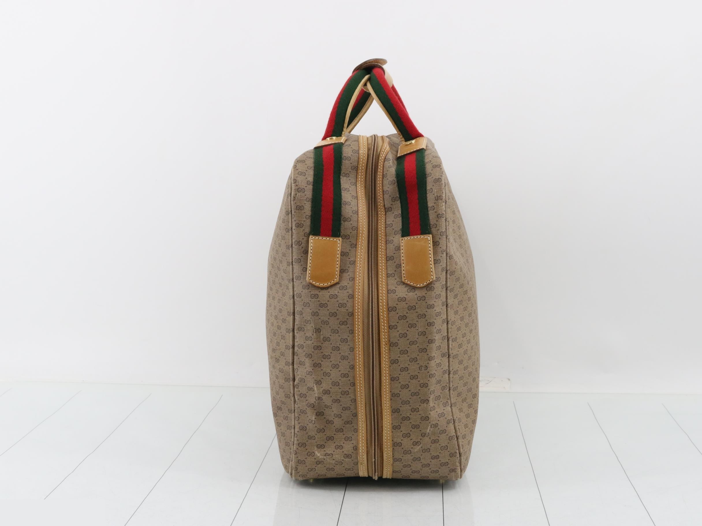 Micro GG Sherry Line PVC Boston Bag — view 3