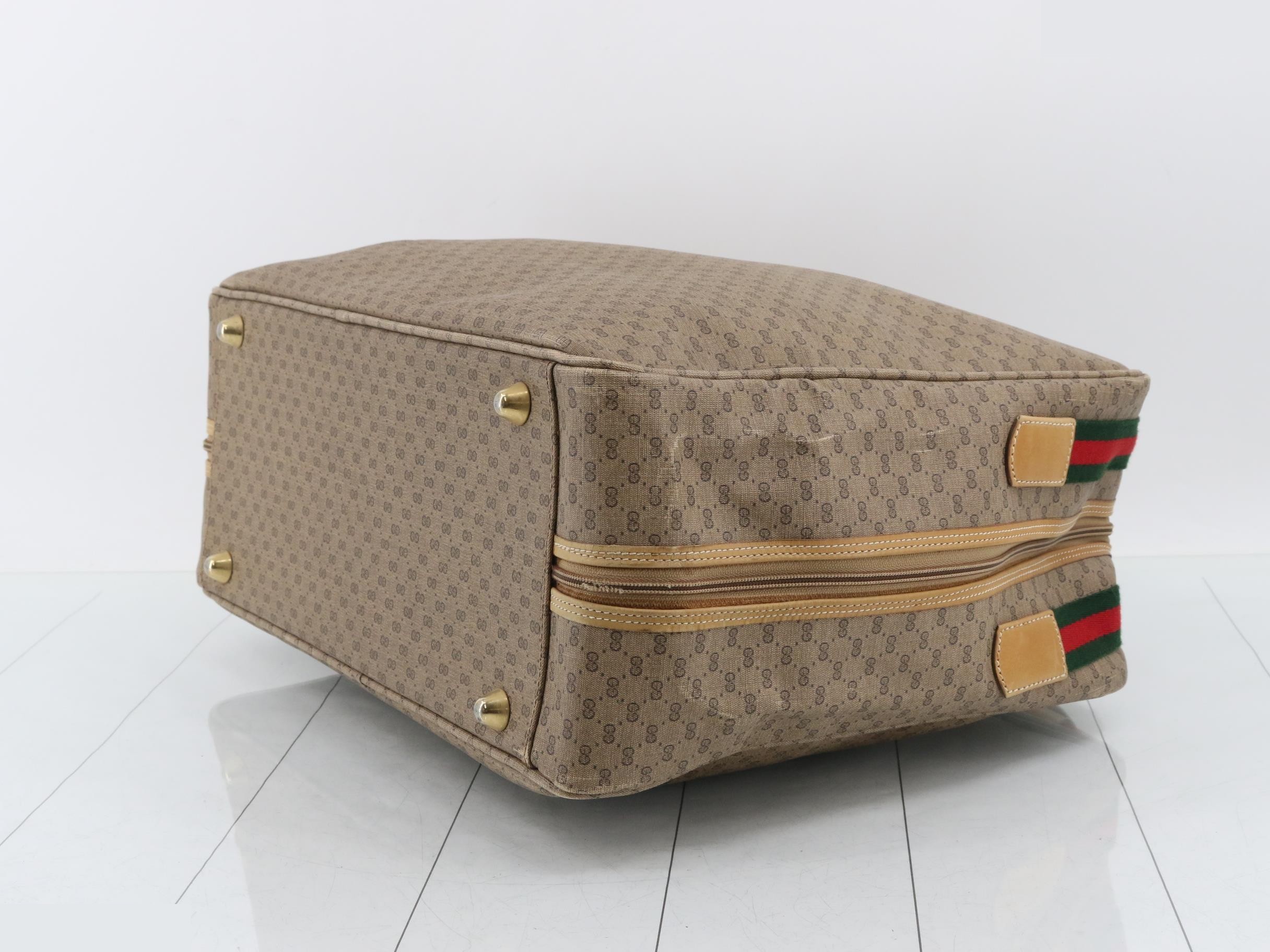 Micro GG Sherry Line PVC Boston Bag — view 6