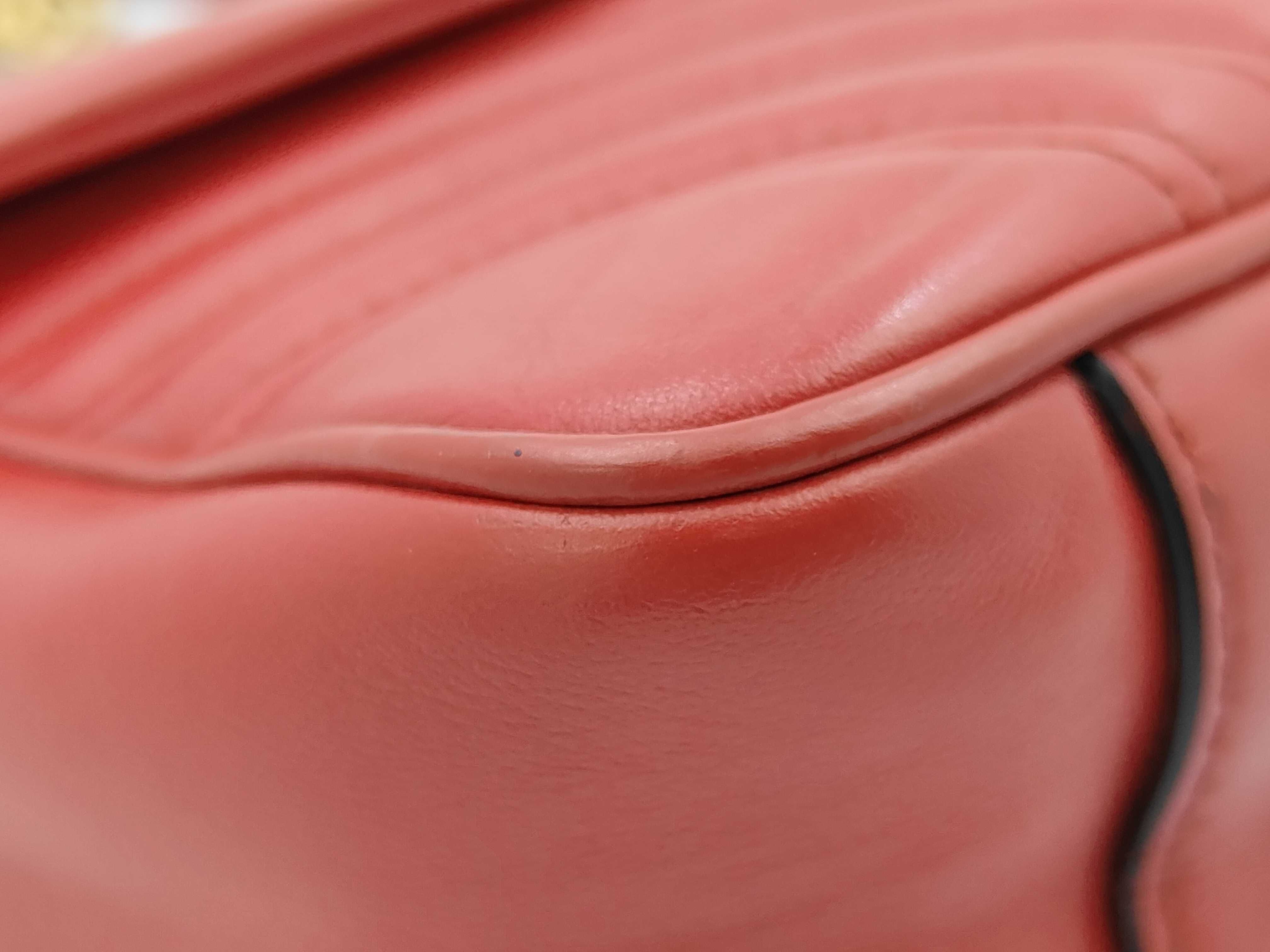 GG Marmont Red Leather Shoulder Bag 443497 G026269 658 — view 6