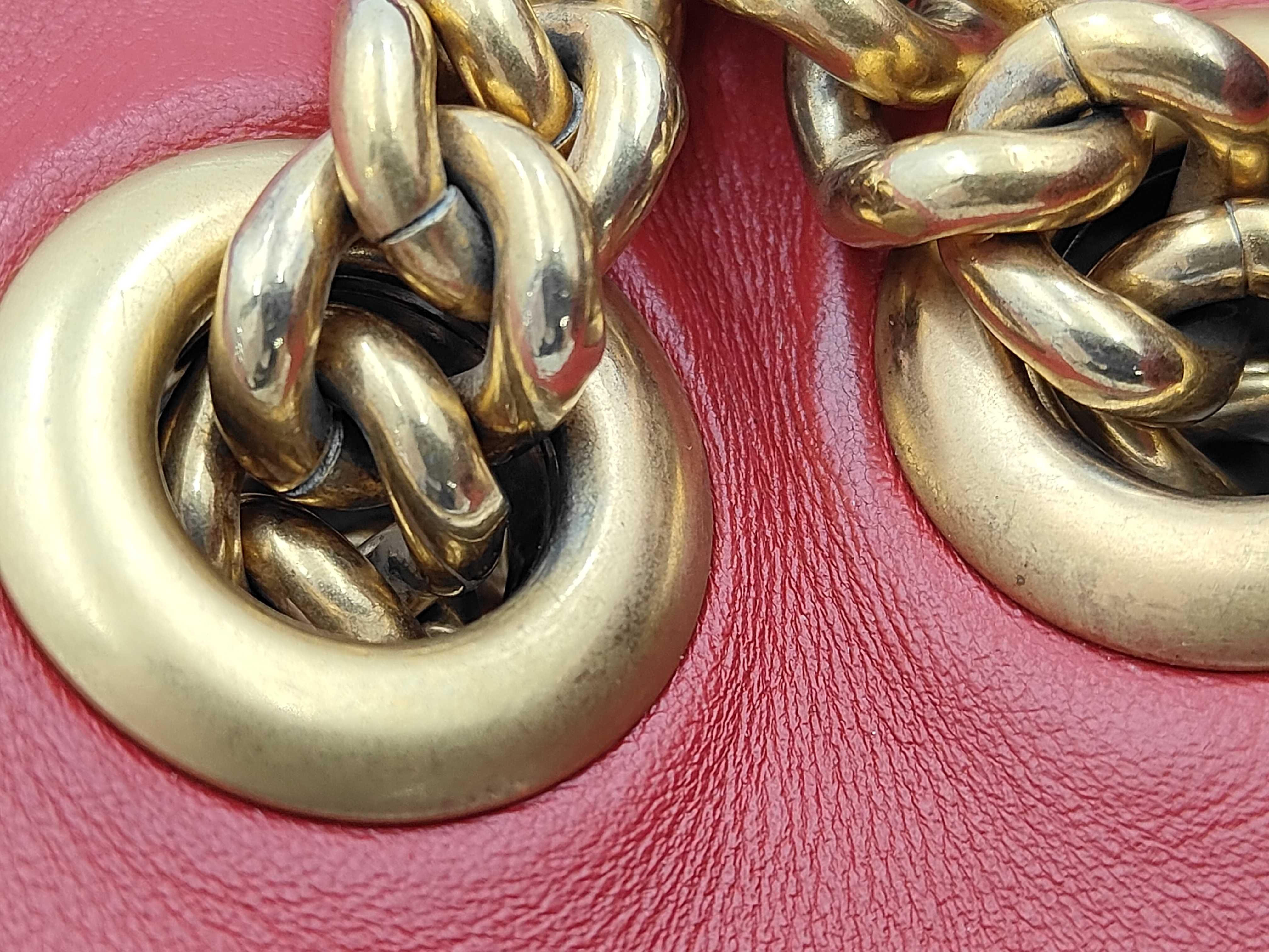 GG Marmont Red Leather Shoulder Bag 443497 G026269 658 — view 7