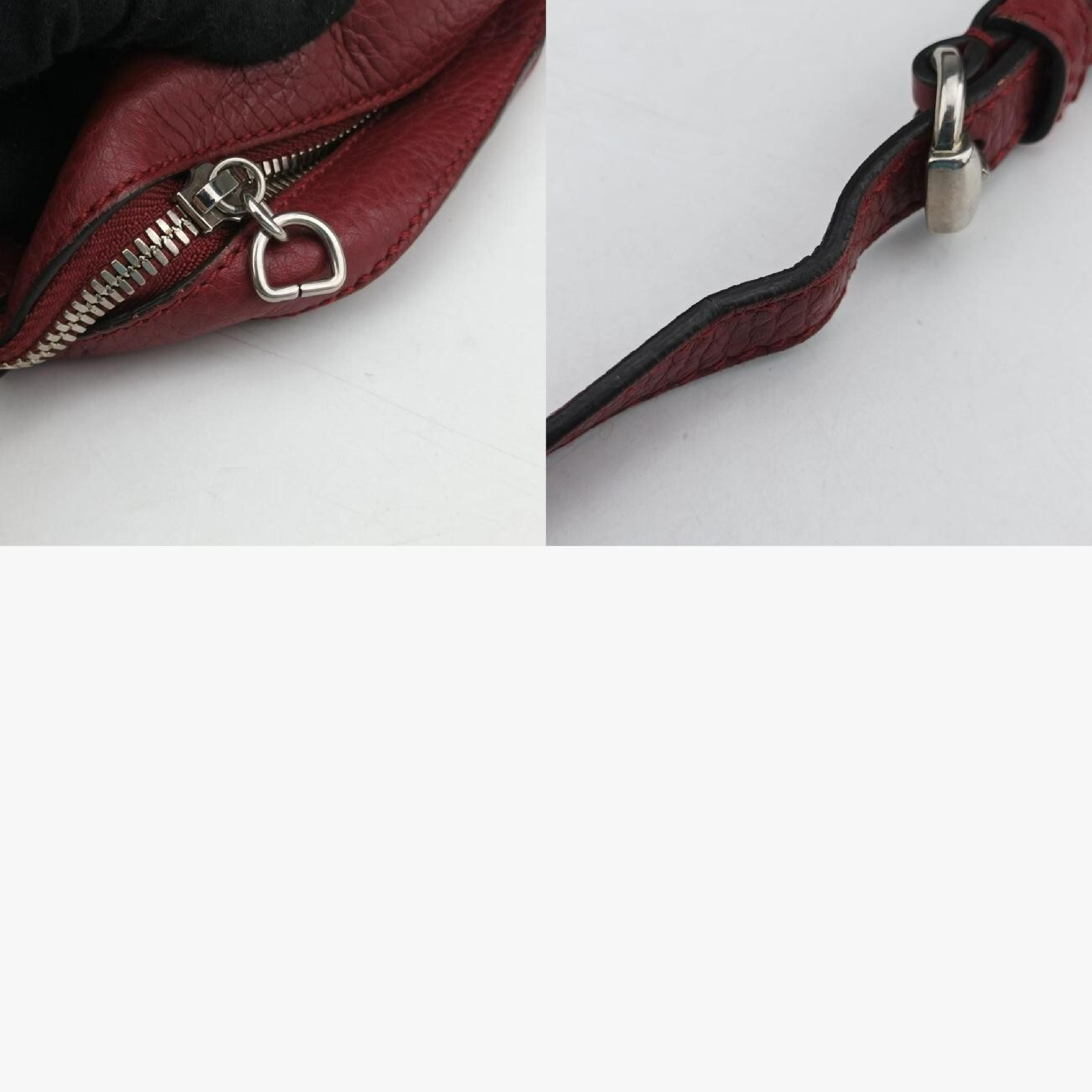 Soho Wine Red Leather Shoulder Bag 308364 G018649105 — view 11
