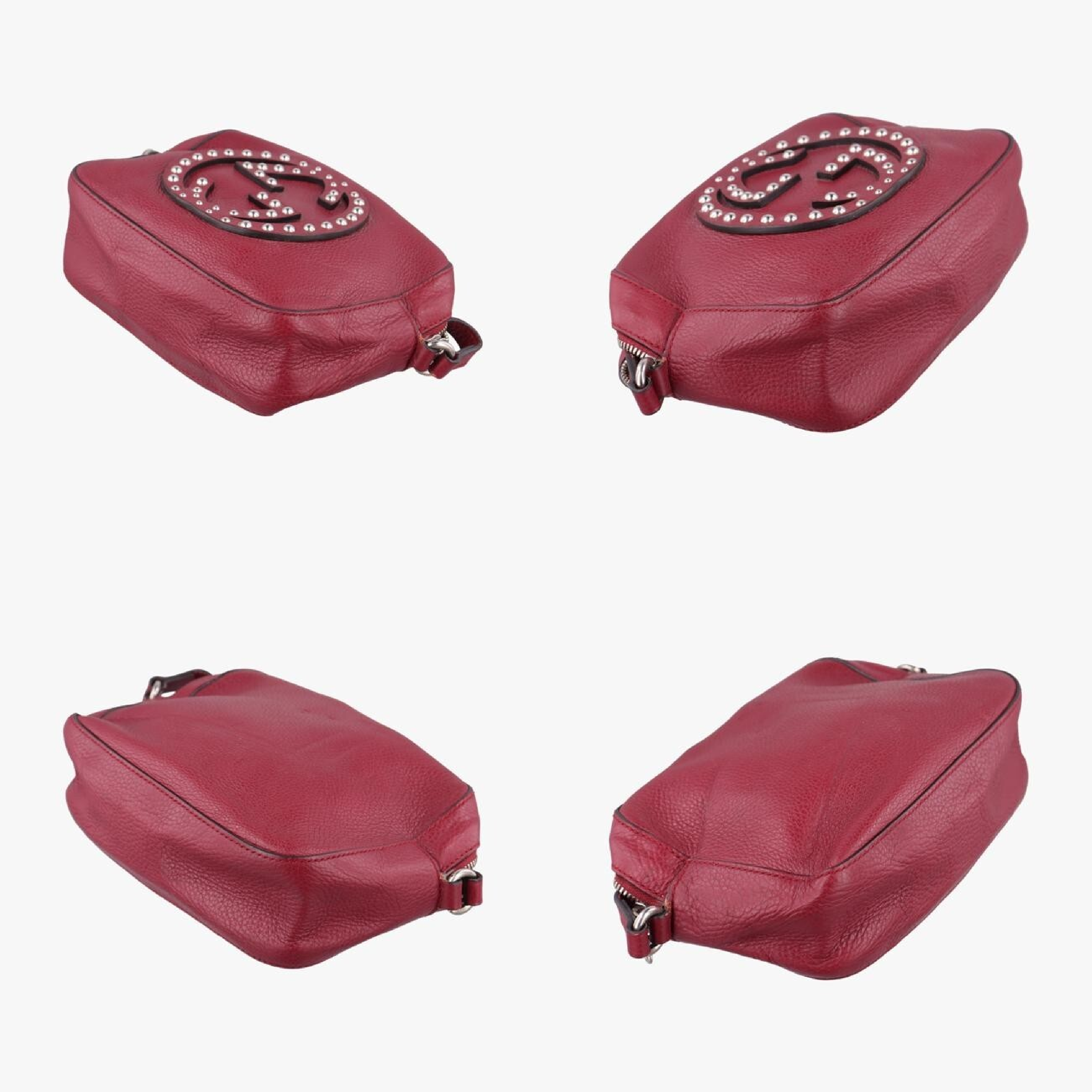 Soho Wine Red Leather Shoulder Bag 308364 G018649105 — view 4