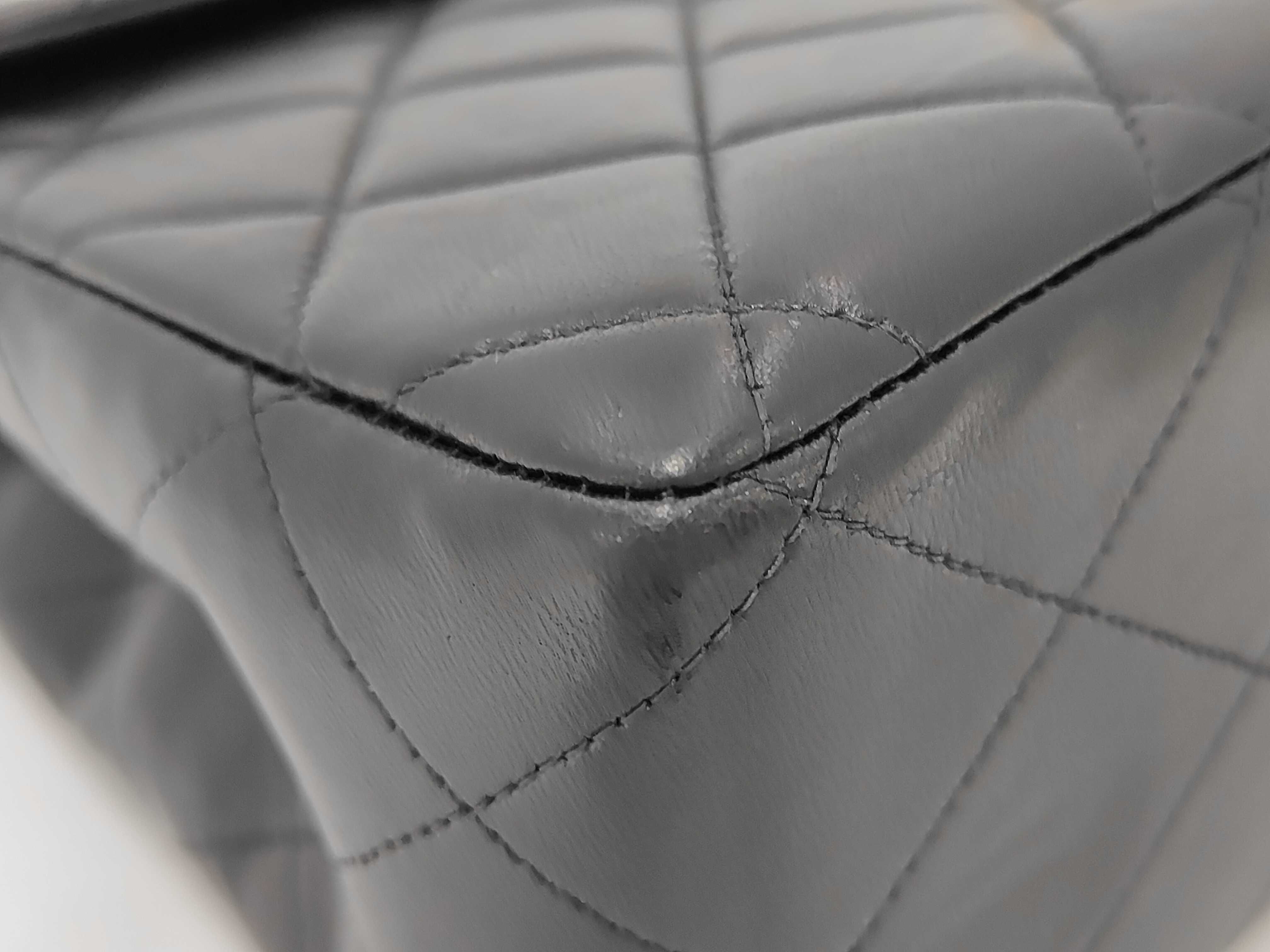 Large Matelassé Lambskin Shoulder Bag — view 4