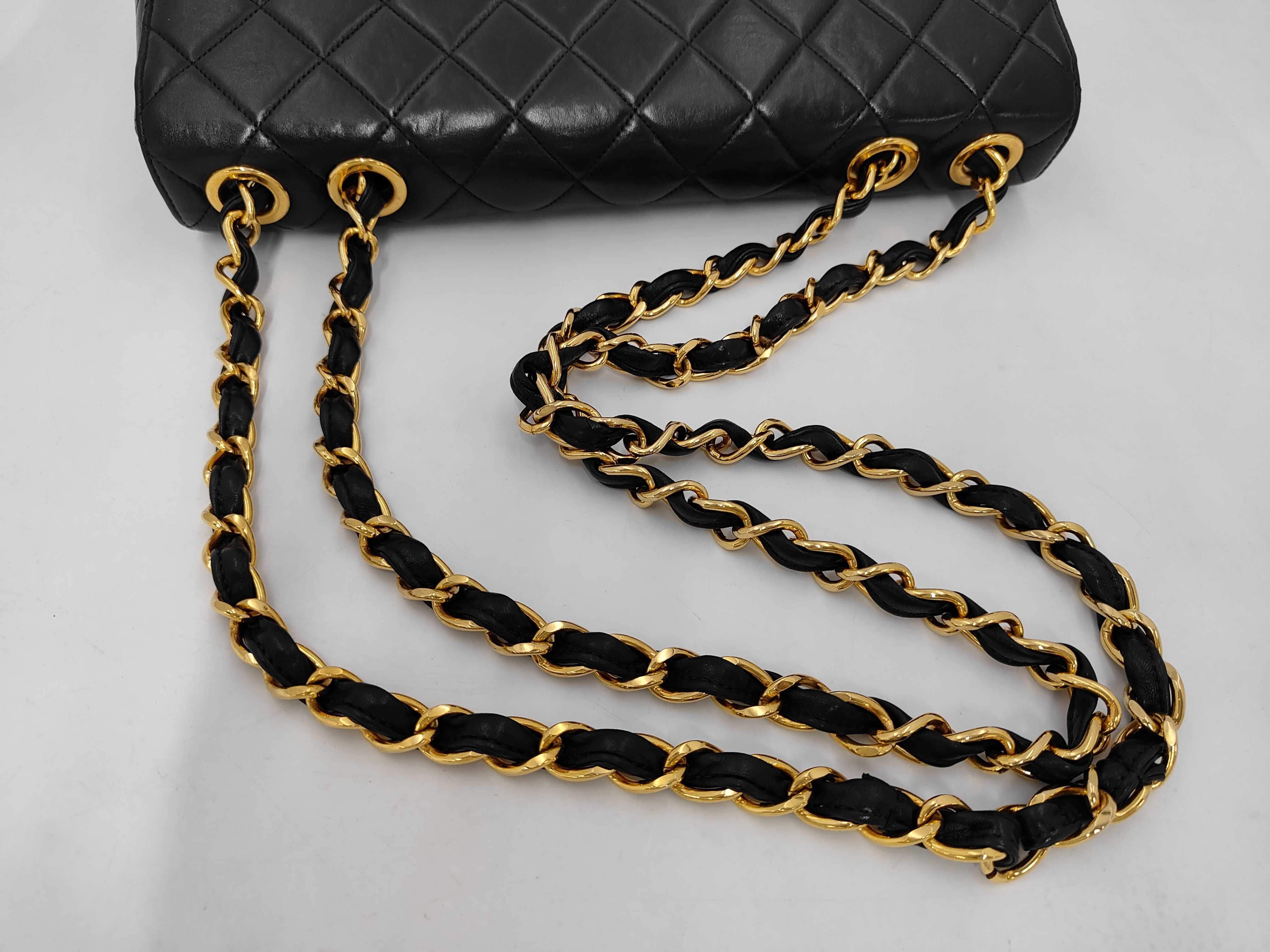 Large Matelassé Lambskin Shoulder Bag — view 5