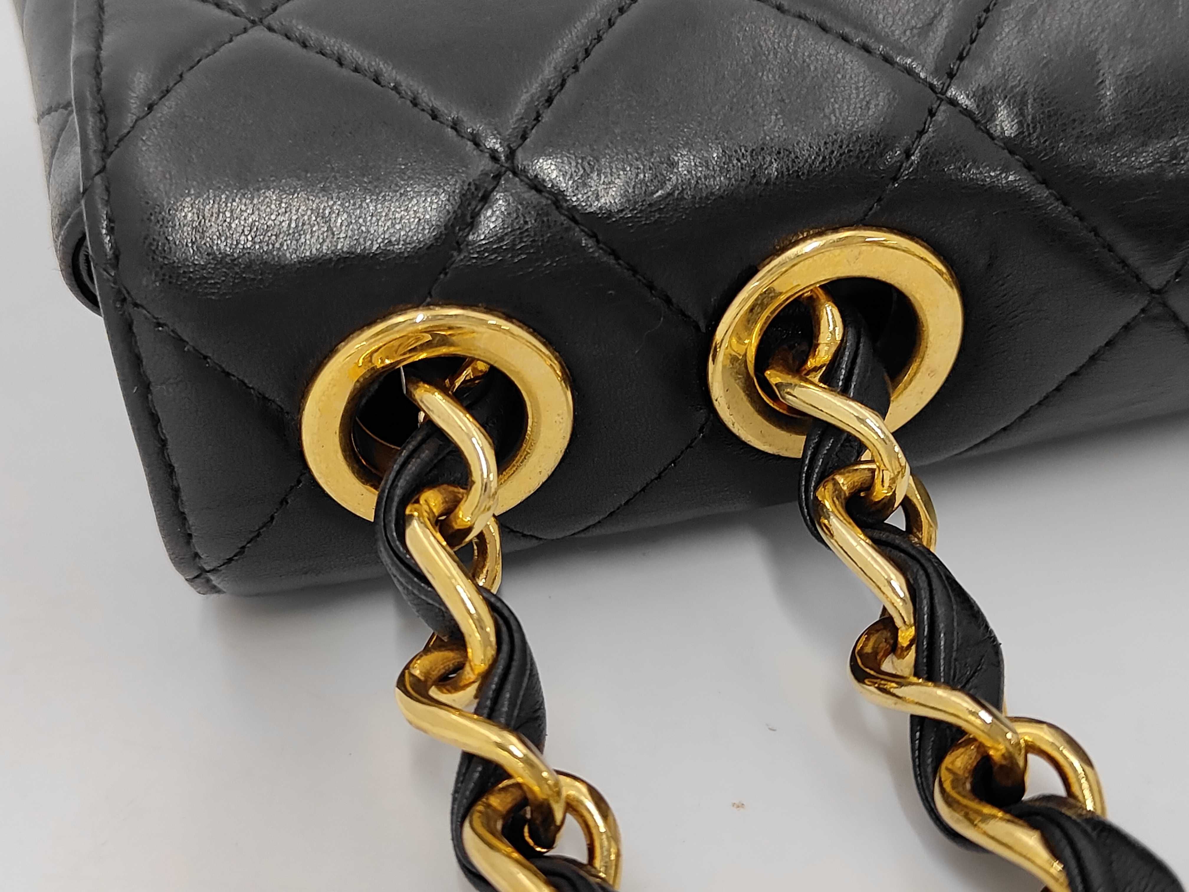 Large Matelassé Lambskin Shoulder Bag — view 6