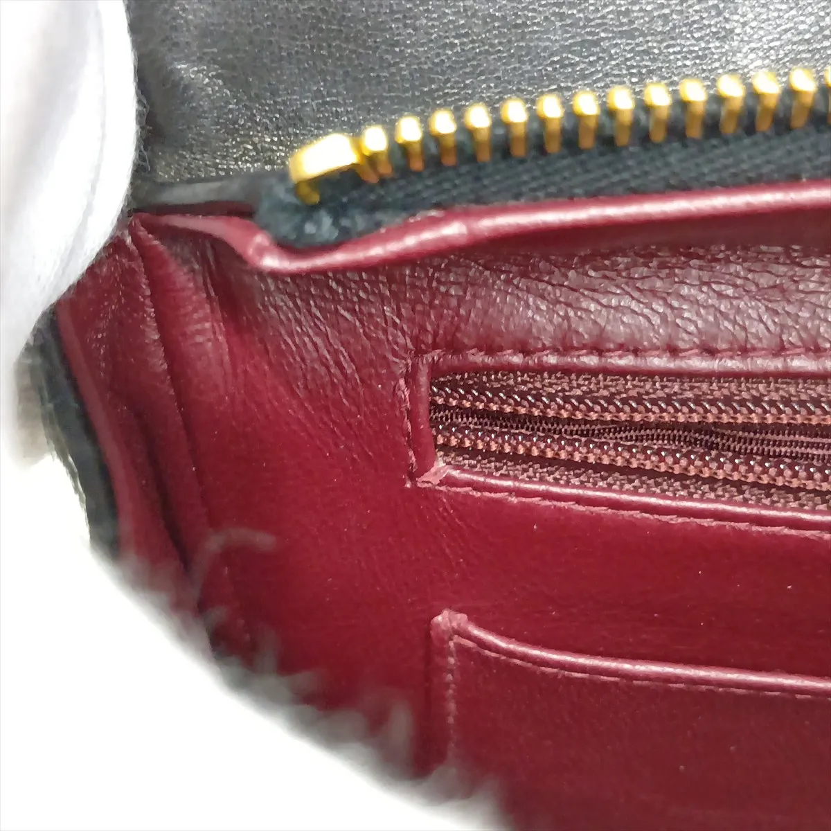 Matelassé Lambskin Chain Backpack, Black with Gold Hardware, Item Number 3731555 (Serial Number 3) — view 13