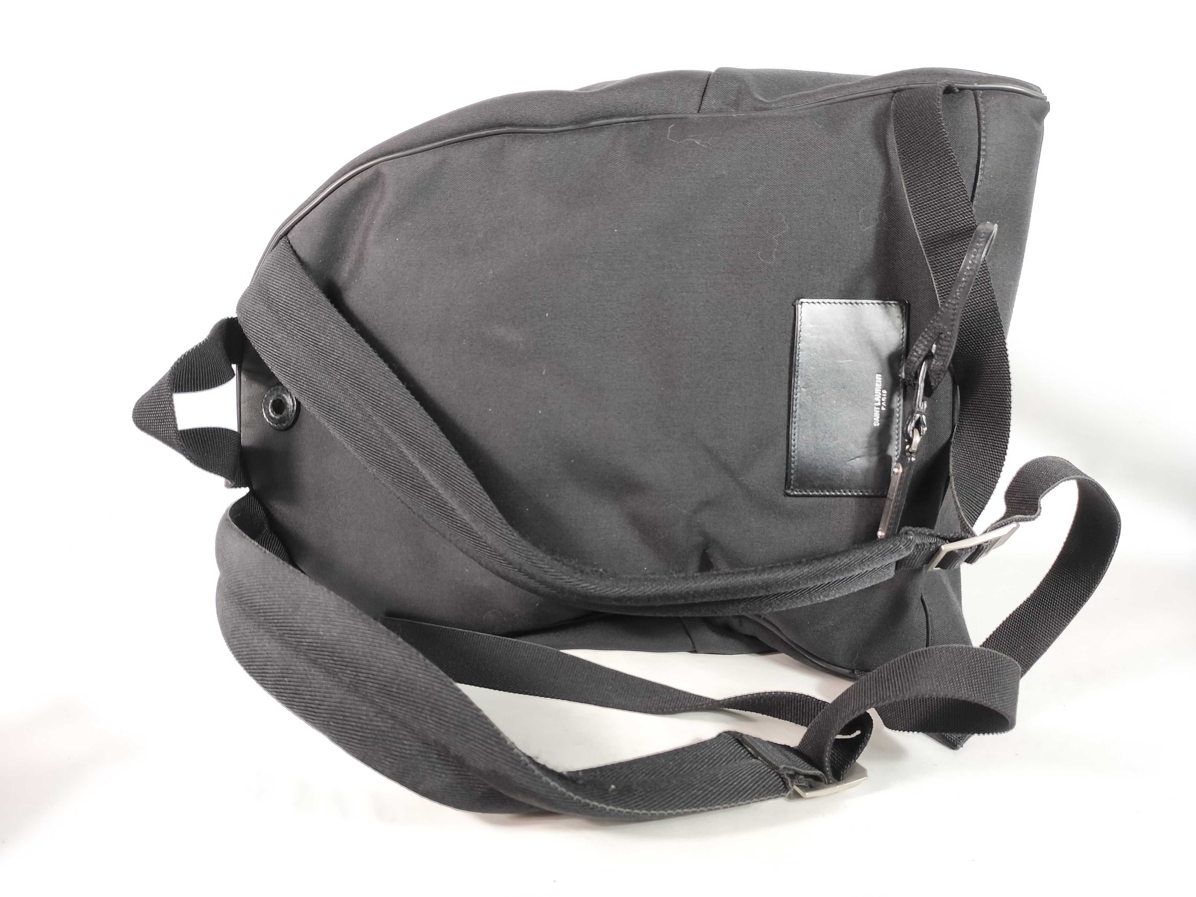 Paris City Canvas and Leather Backpack/Rucksack, Black, 534967 — view 3