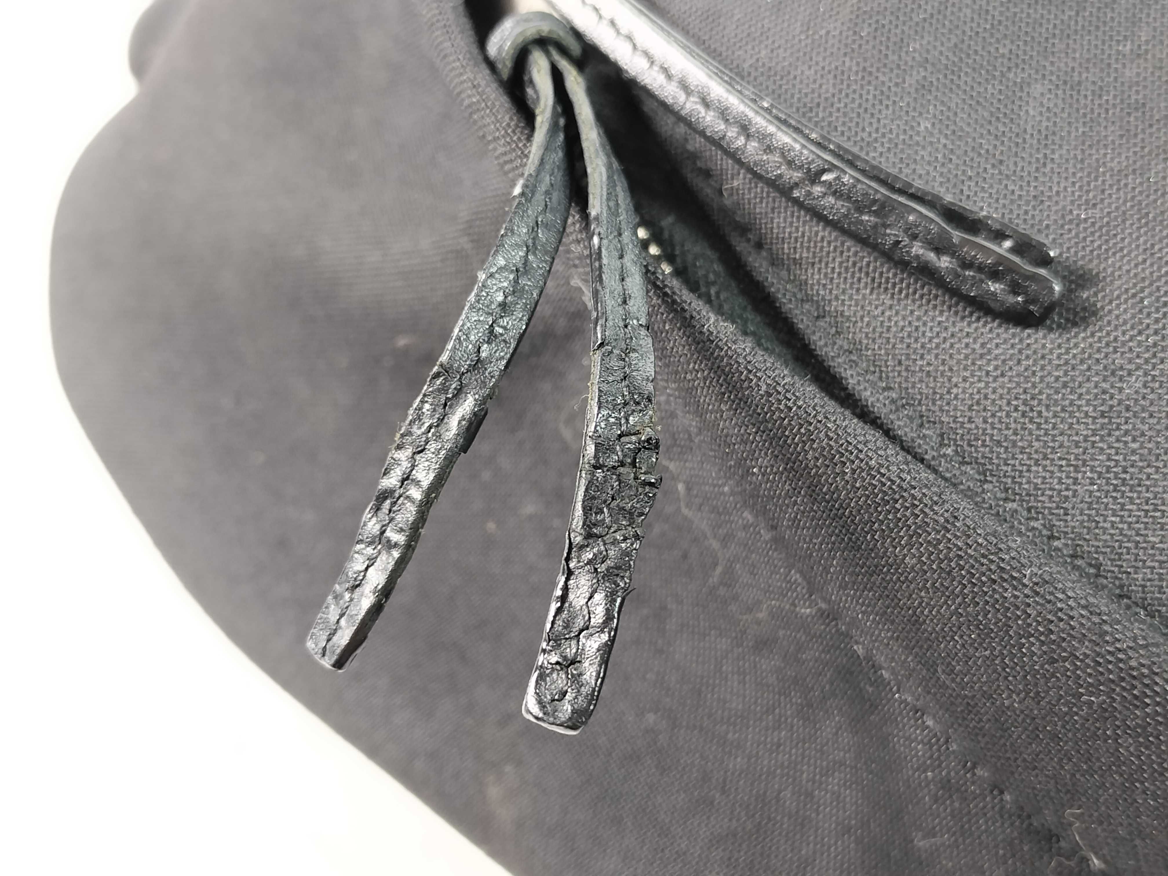 Paris City Canvas and Leather Backpack/Rucksack, Black, 534967 — view 9