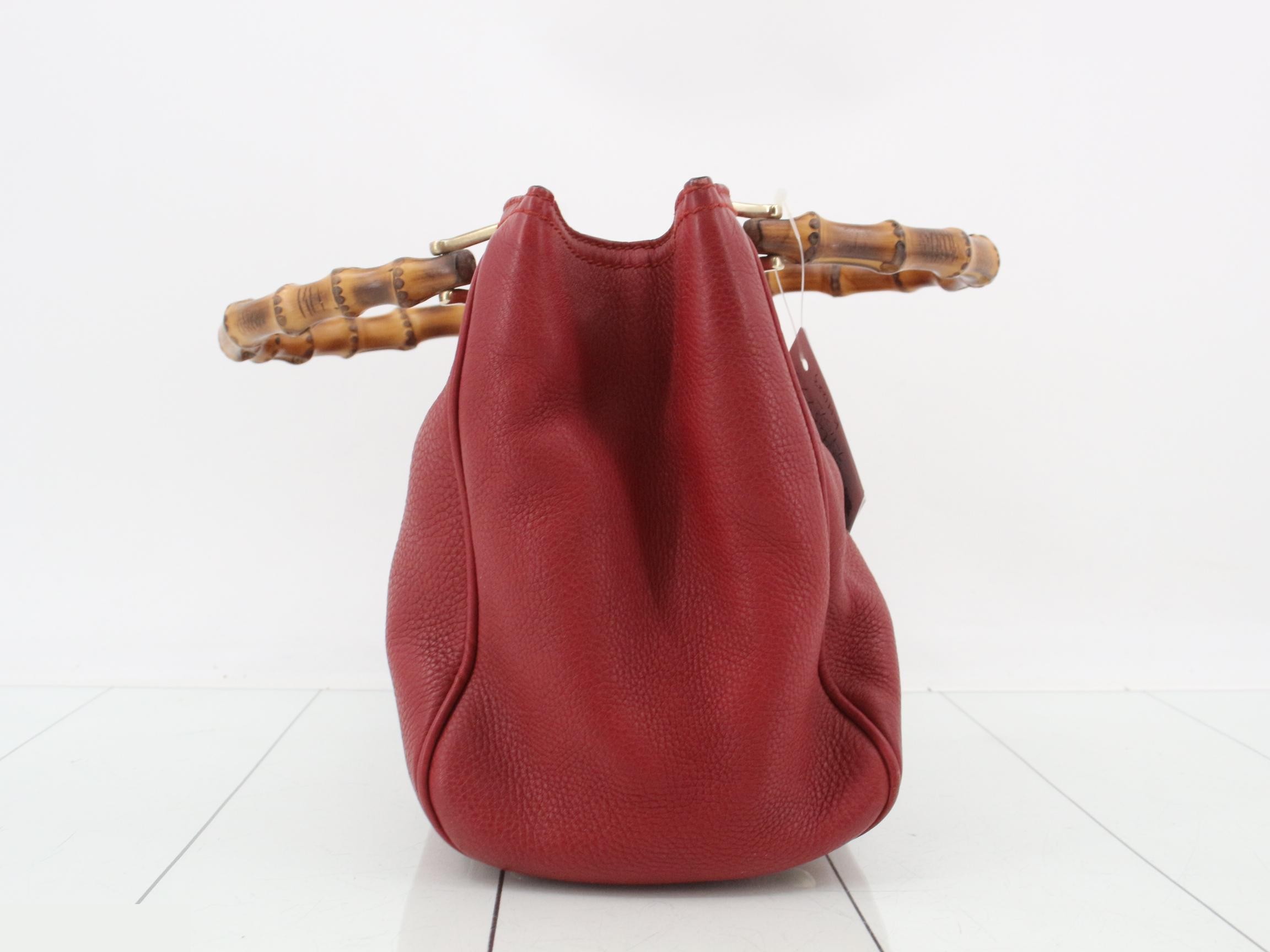 Bamboo 2-Way Handbag with Shoulder Strap — view 4