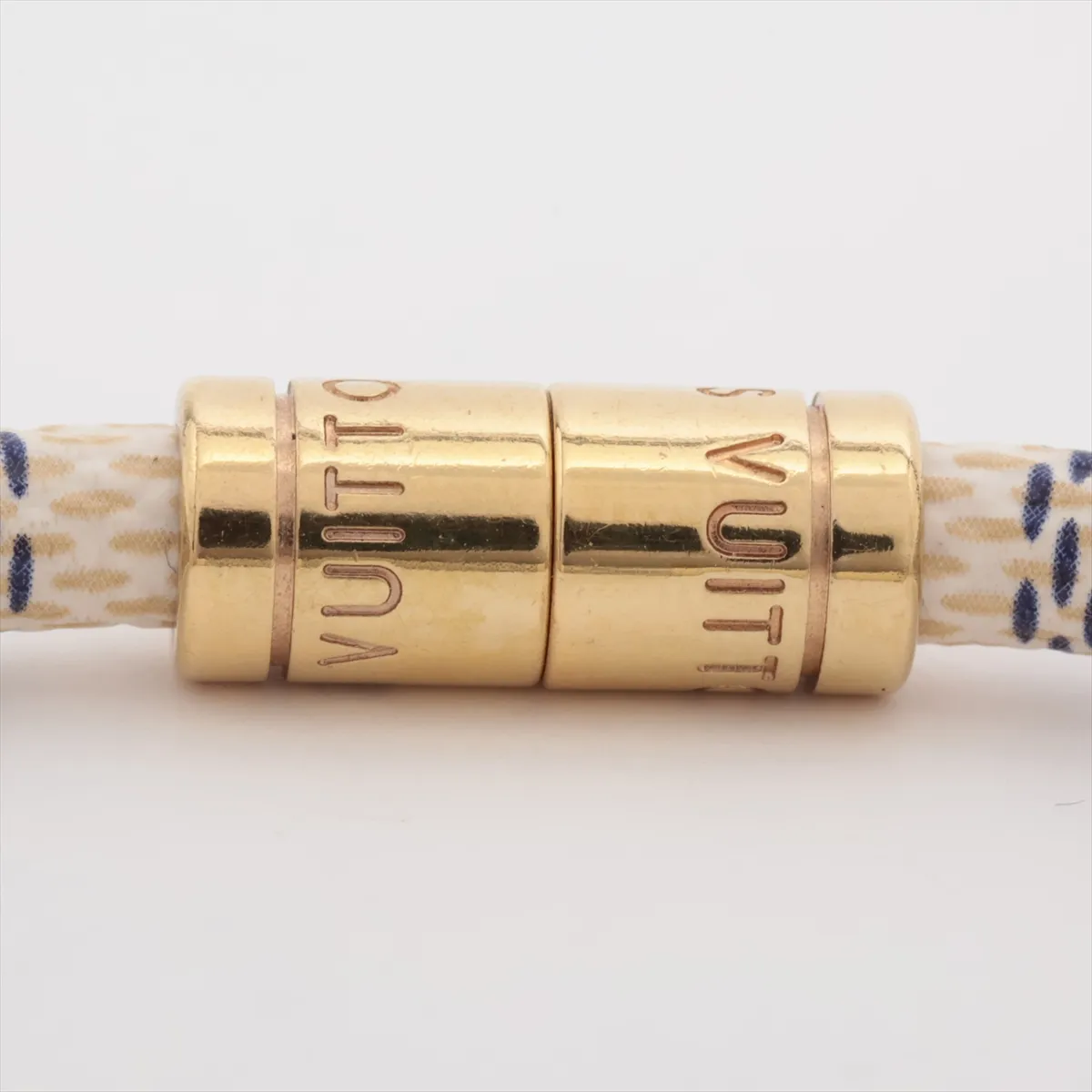 M6607E Damier Azur Bracelet Keep It Bracelet GP×PVC Ivory — view 3