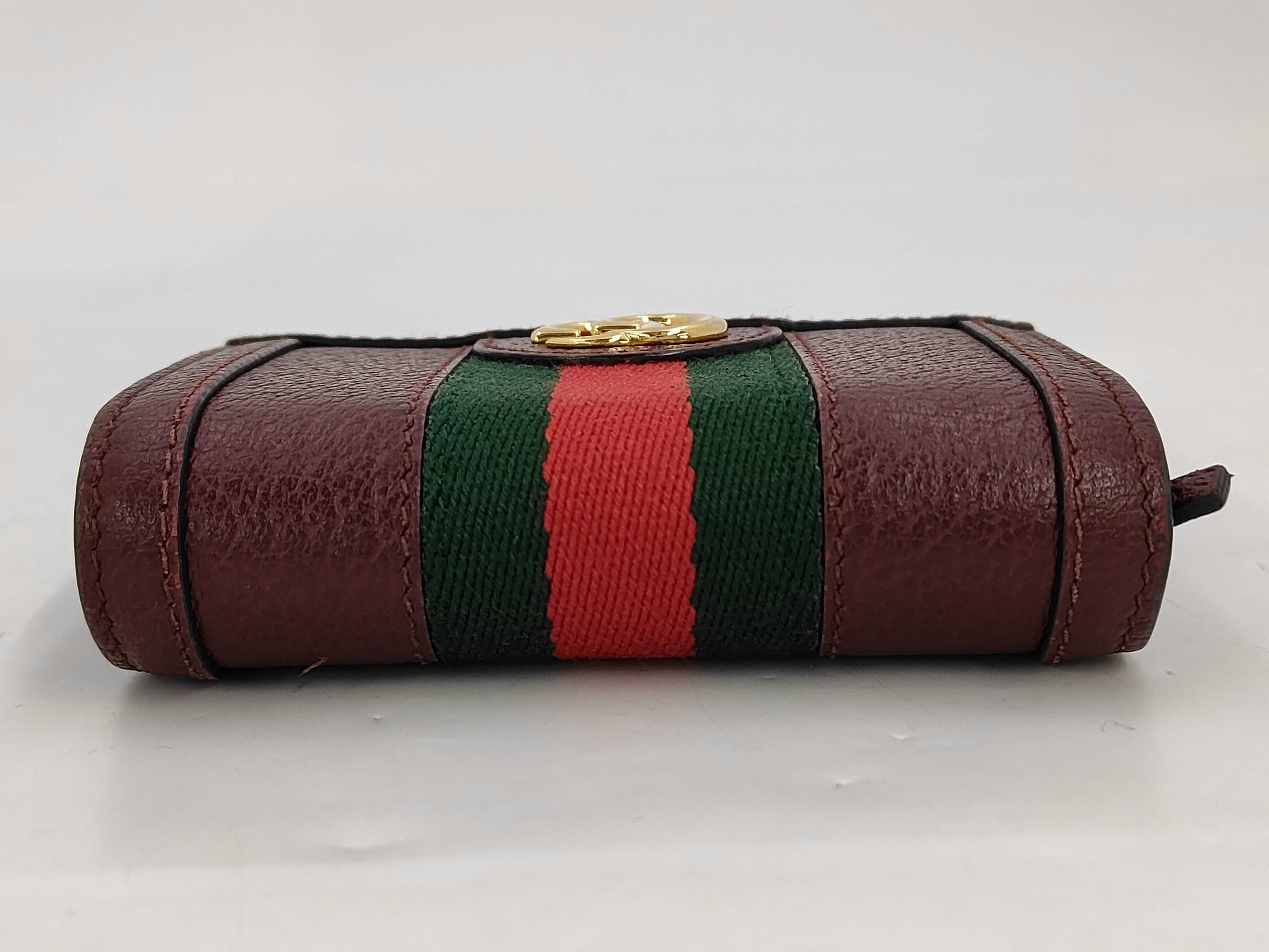 GG Marmont Sherry Folding Wallet, Bordeaux — view 4
