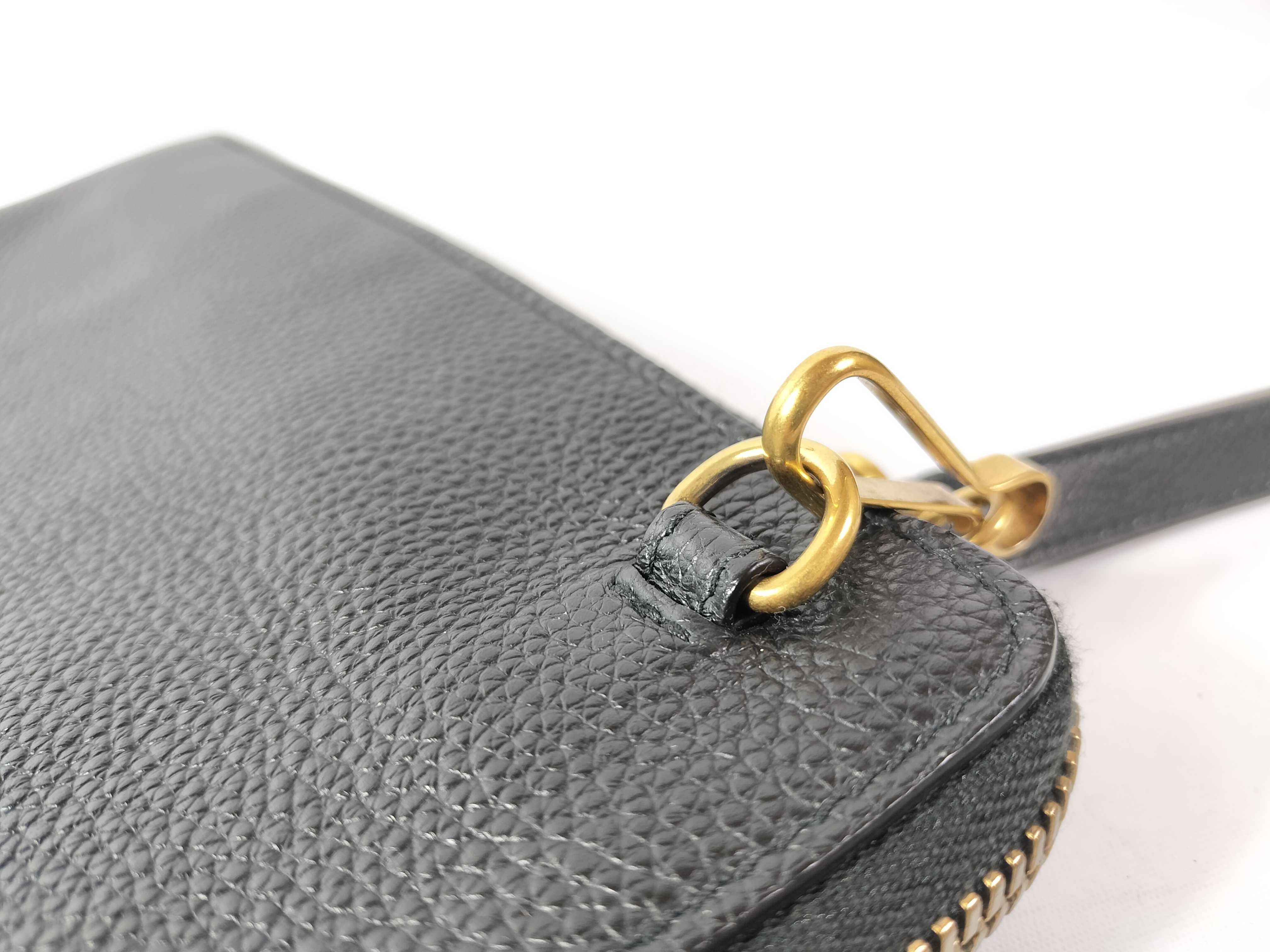 Neo Classic Black Leather Clutch Bag — view 5