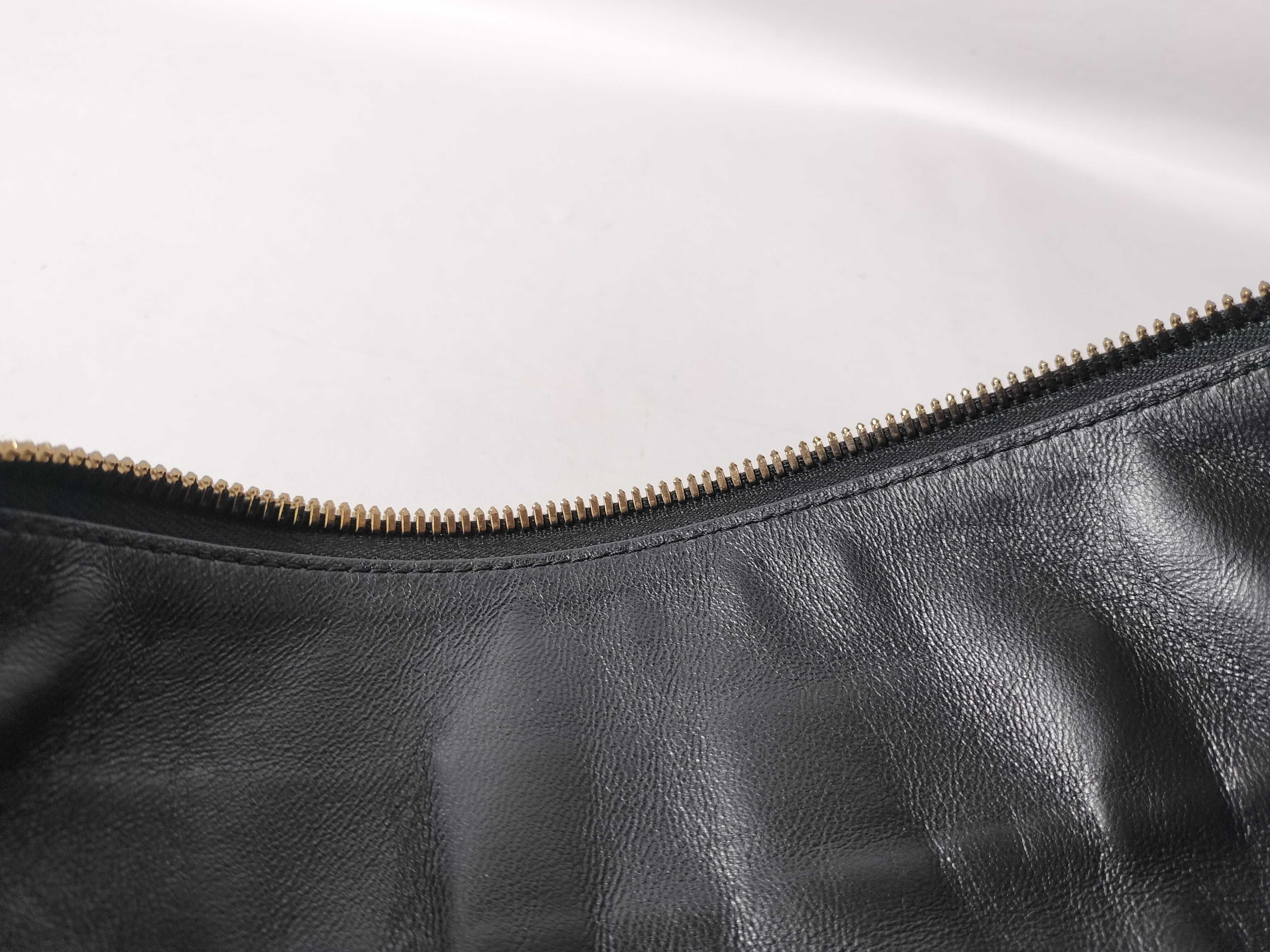 Neo Classic Black Leather Clutch Bag — view 9