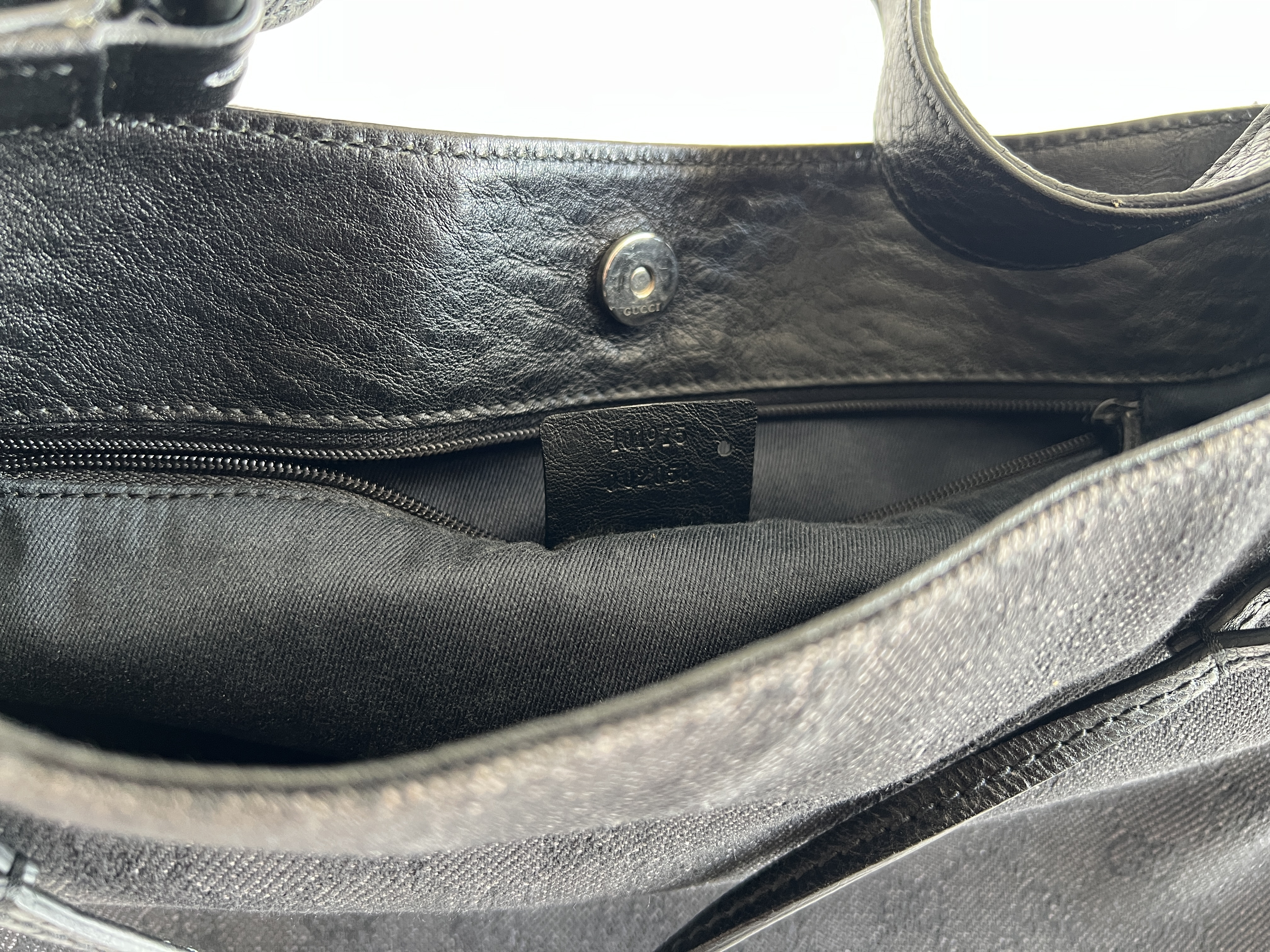 Horsebit GG Denim Canvas Leather Shoulder Bag One-Shoulder Bag — view 7