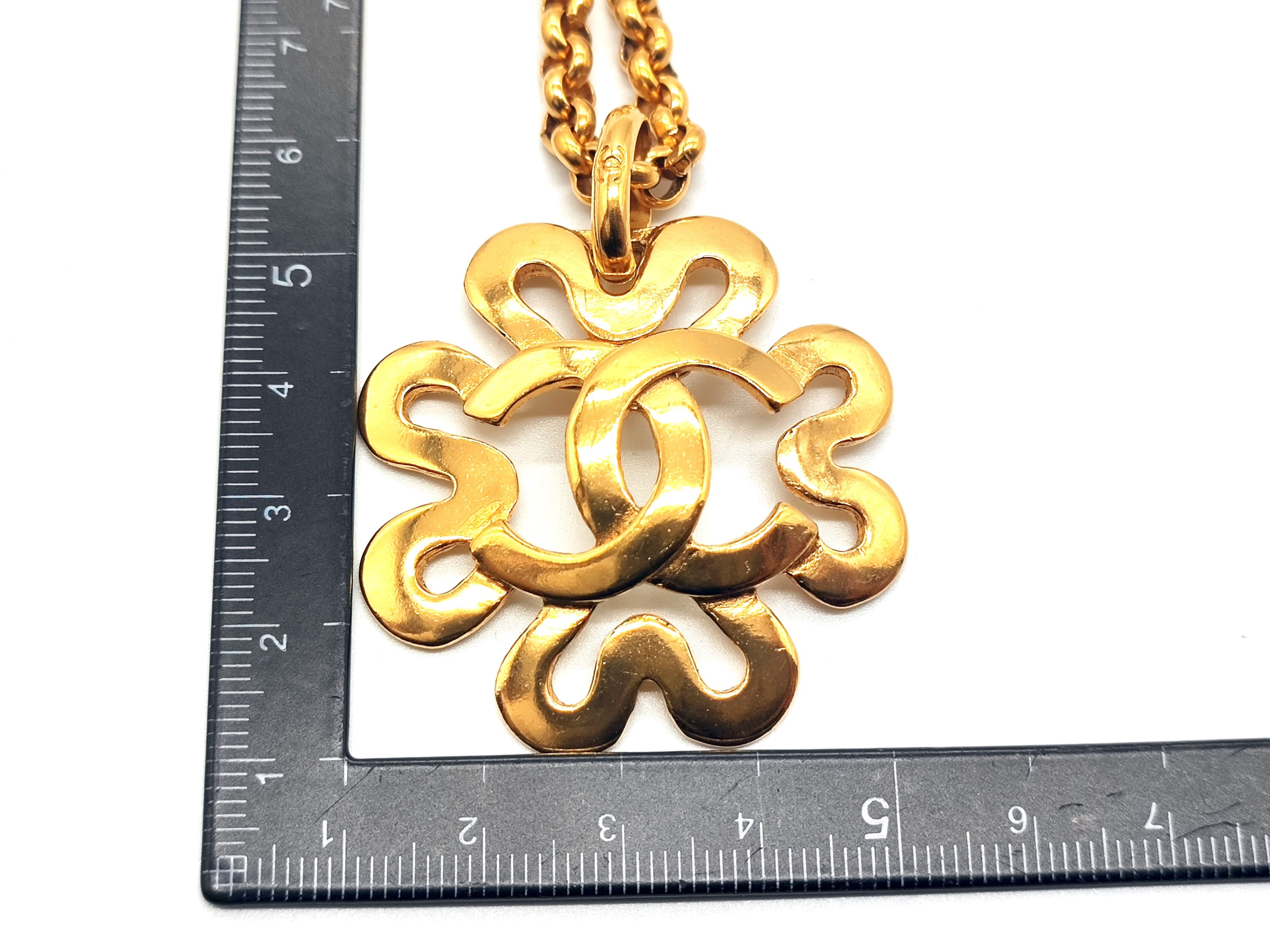 Coco Mark Flower Necklace, 95P, Chain approx. 60cm — view 3