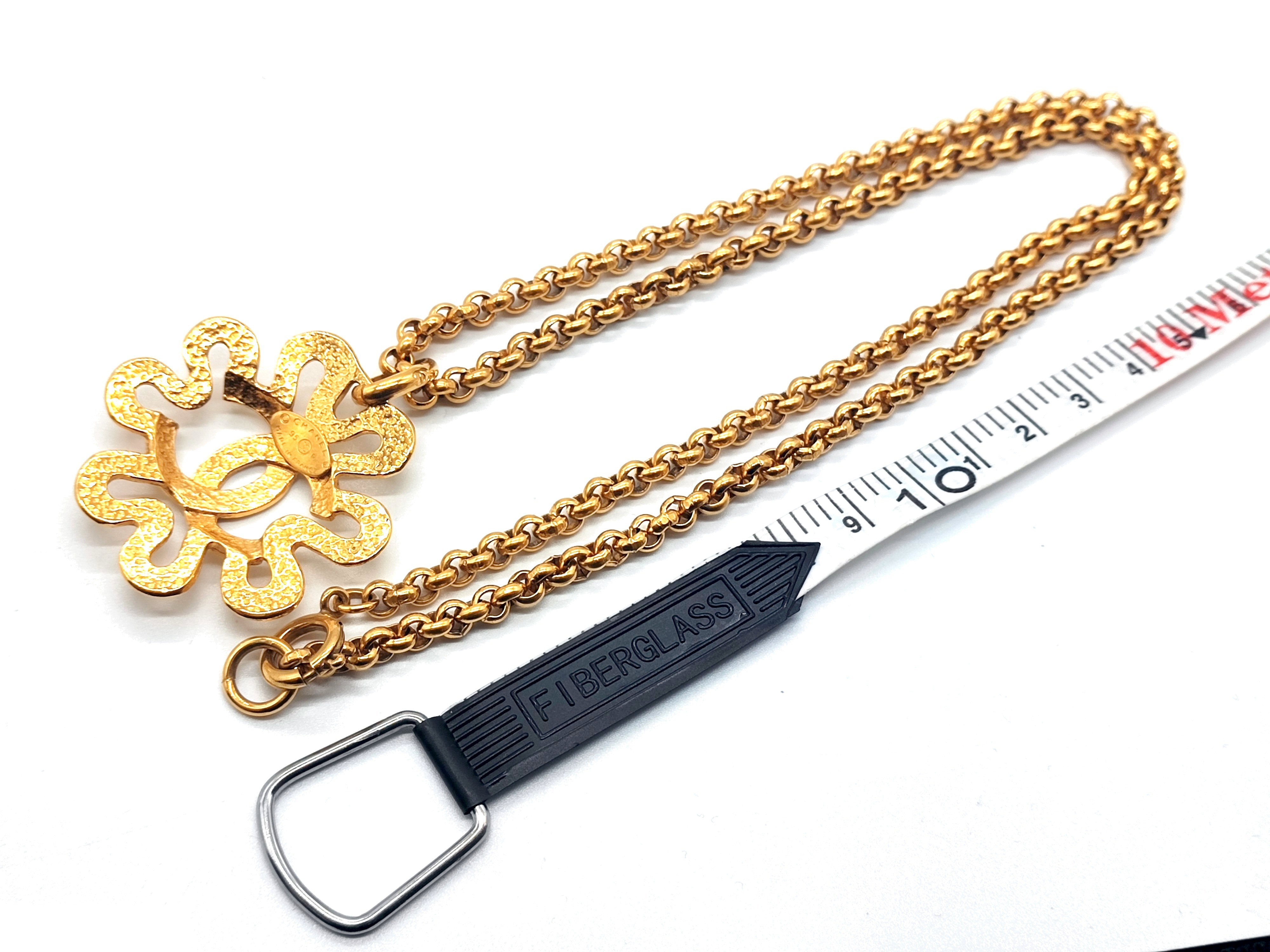 Coco Mark Flower Necklace, 95P, Chain approx. 60cm — view 7