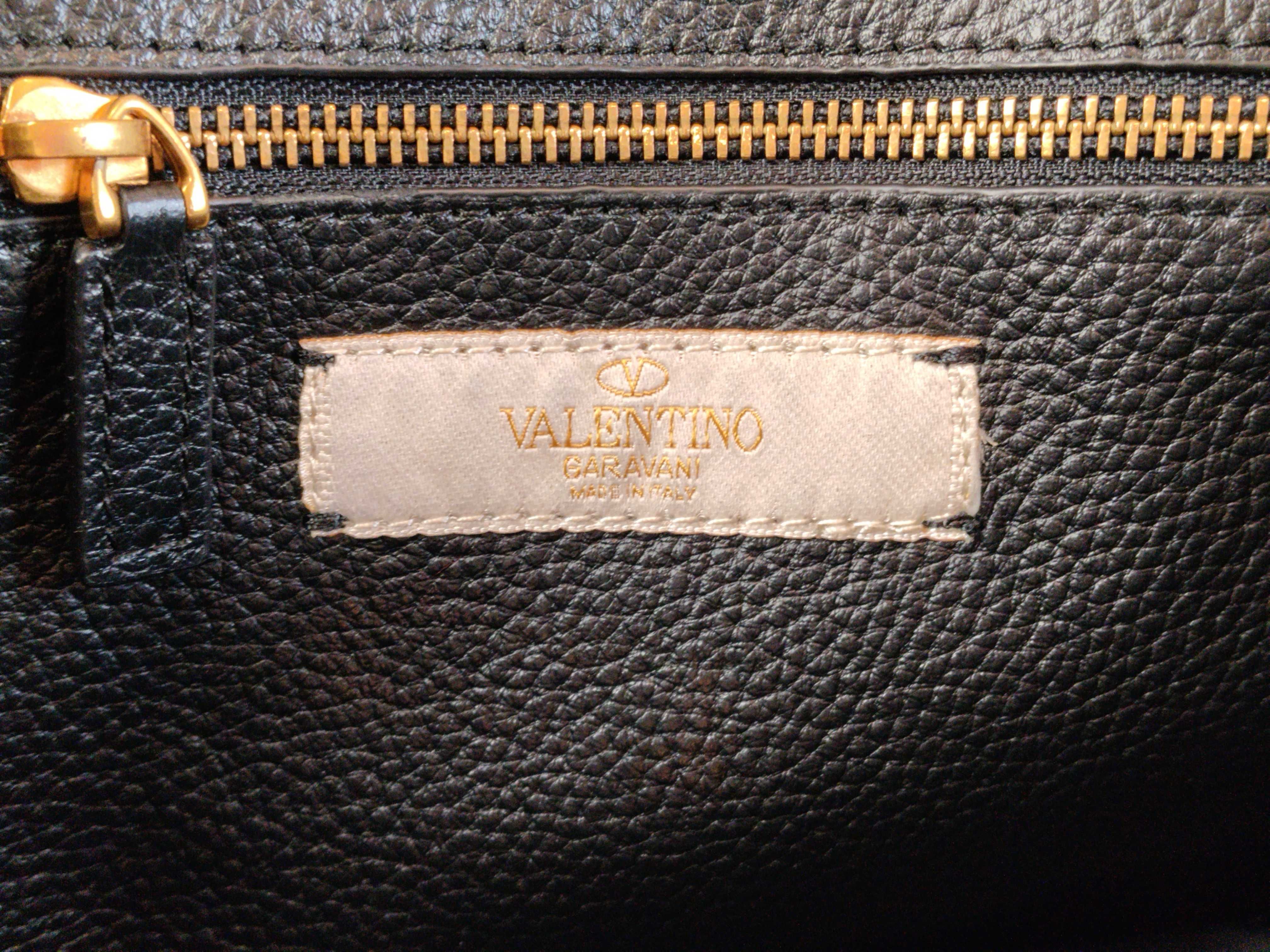 PH - Black Leather Studded Crossbody Bag (Shoulder Bag) — view 10