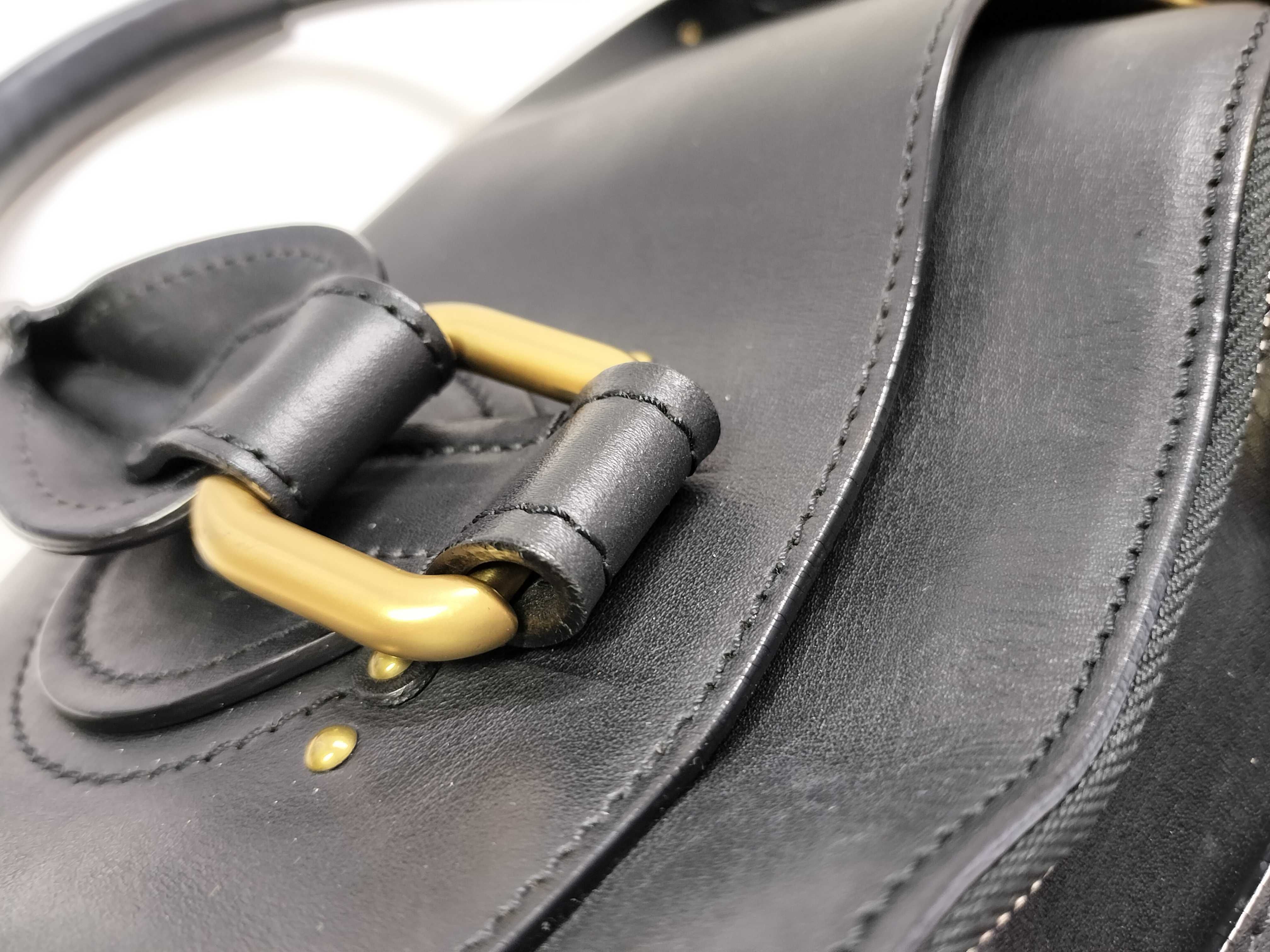 Aurora handbag, black leather — view 5