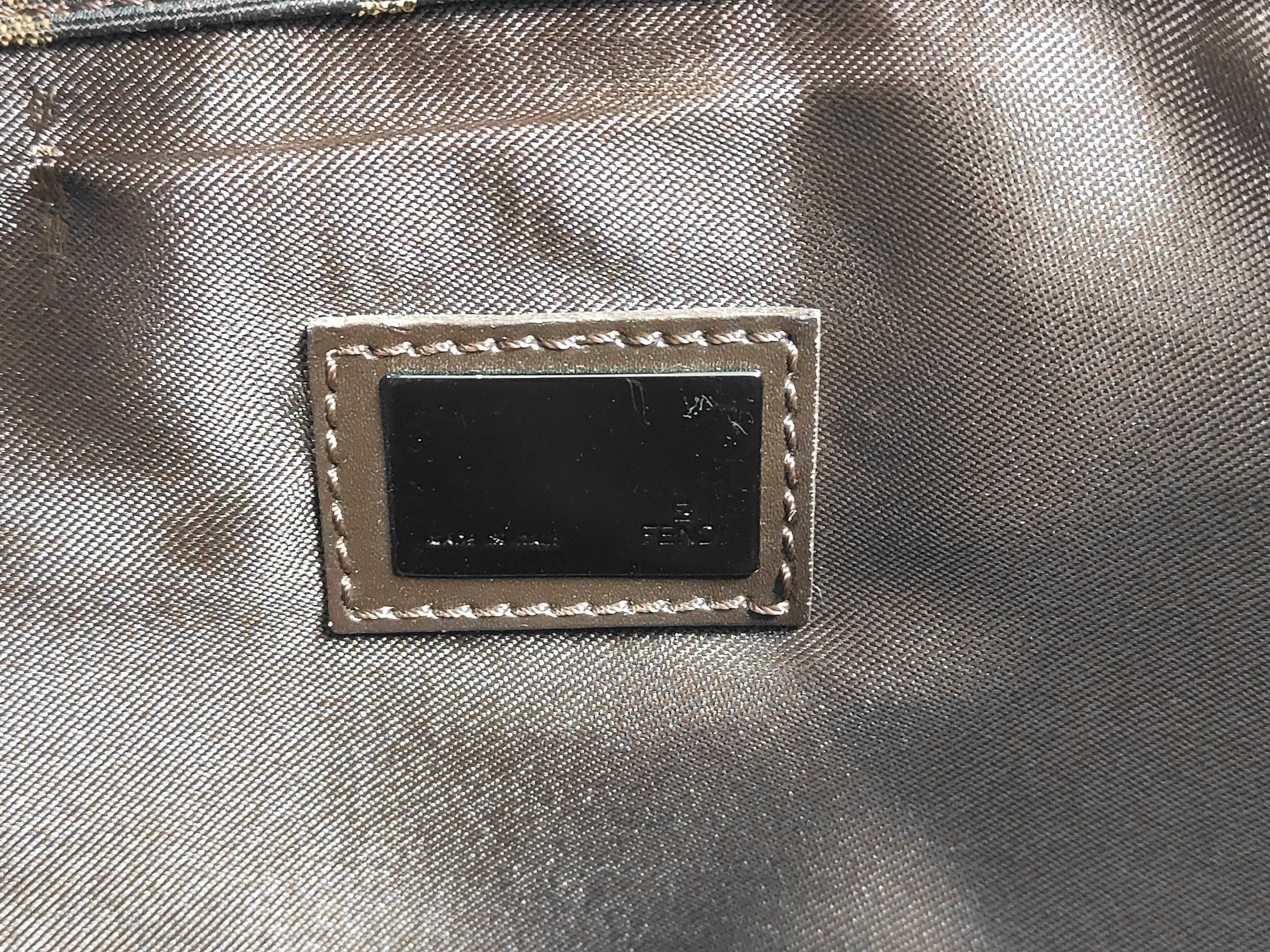 Zucca 8BR037 Dark Brown Canvas Shoulder Bag — view 11