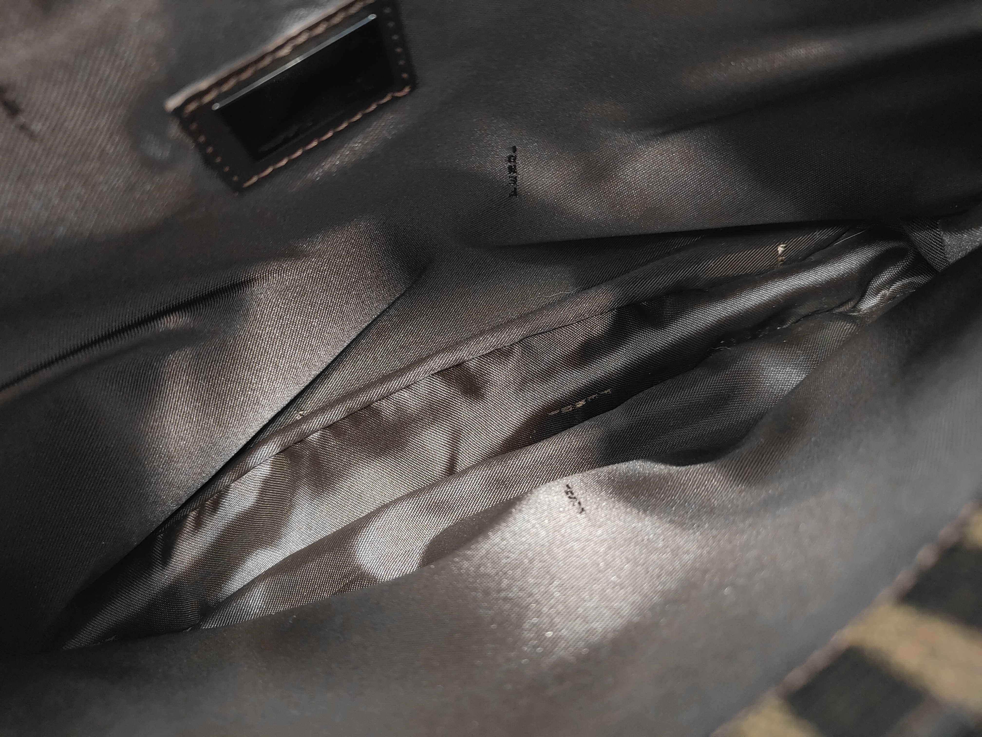 Zucca 8BR037 Dark Brown Canvas Shoulder Bag — view 10