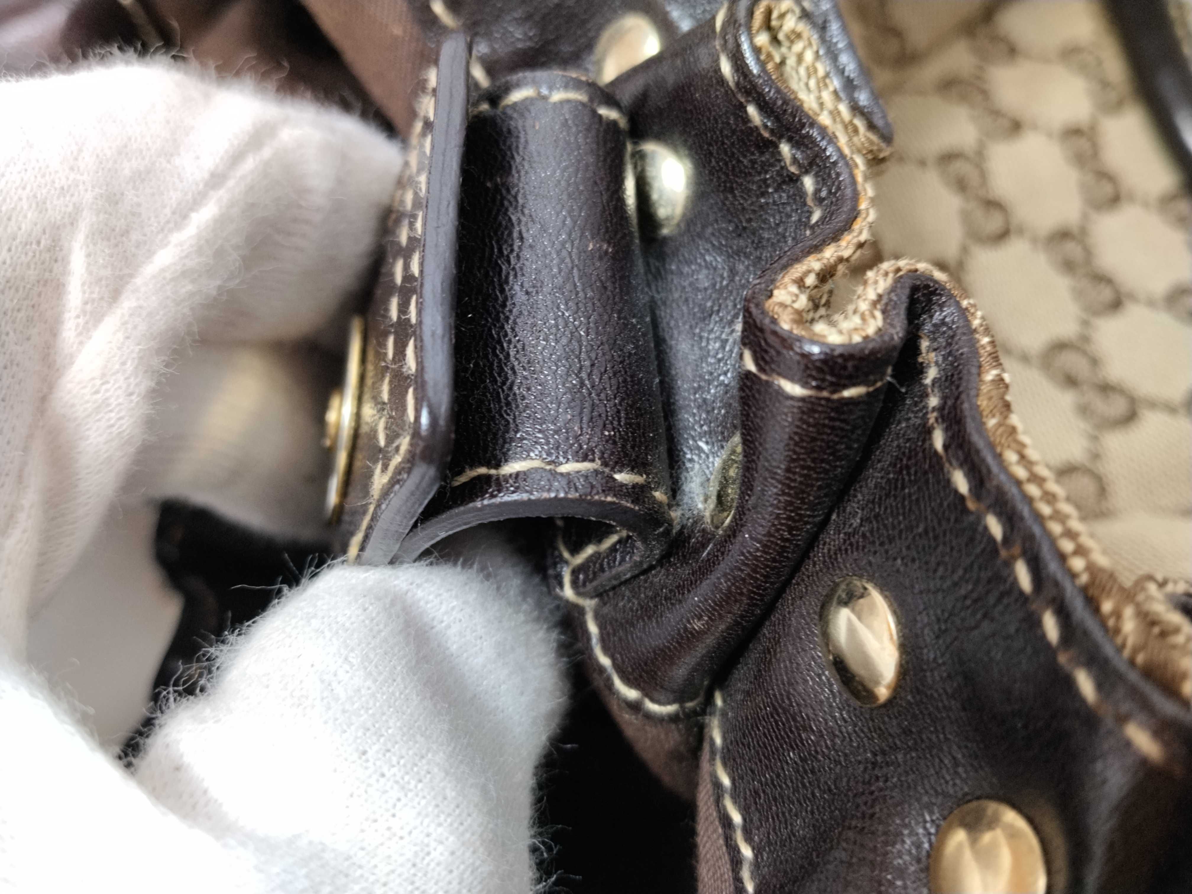 GG Canvas Studded Tote Bag 203624 Bag — view 14
