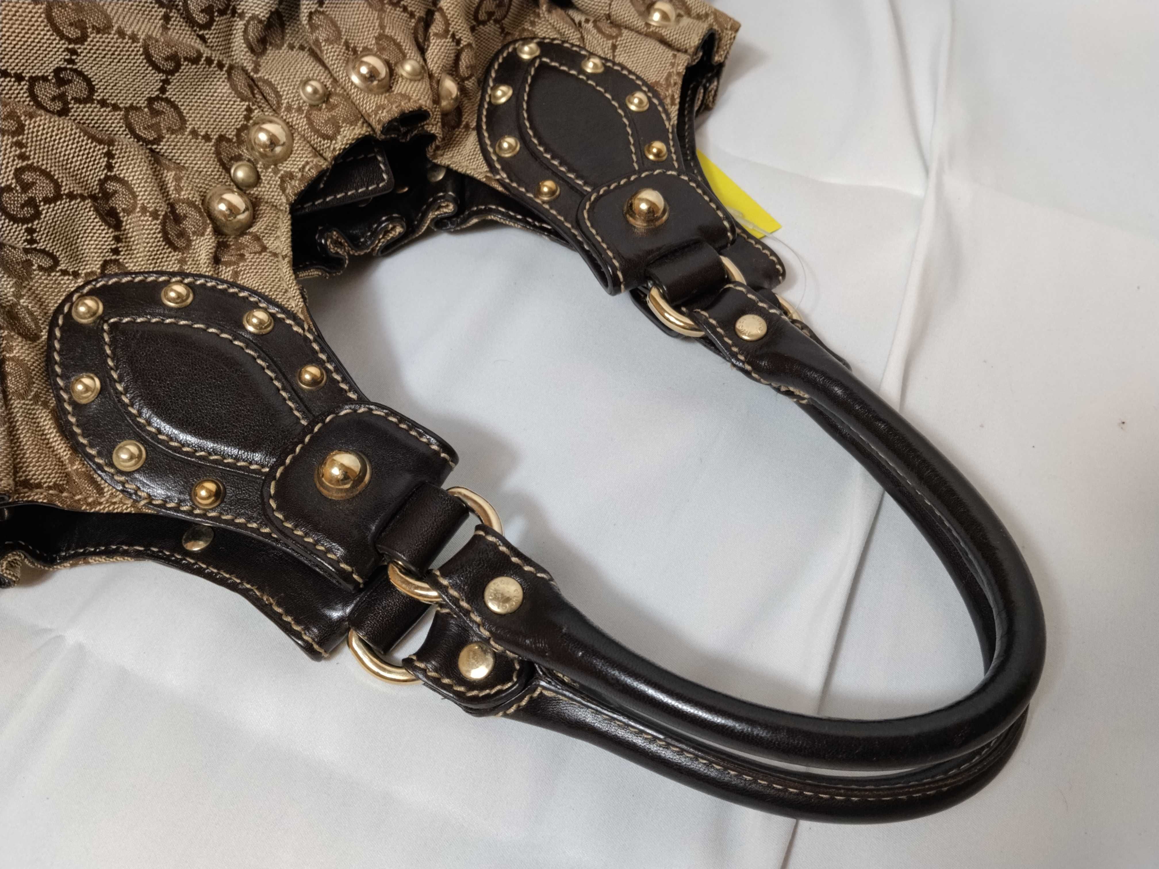 GG Canvas Studded Tote Bag 203624 Bag — view 3