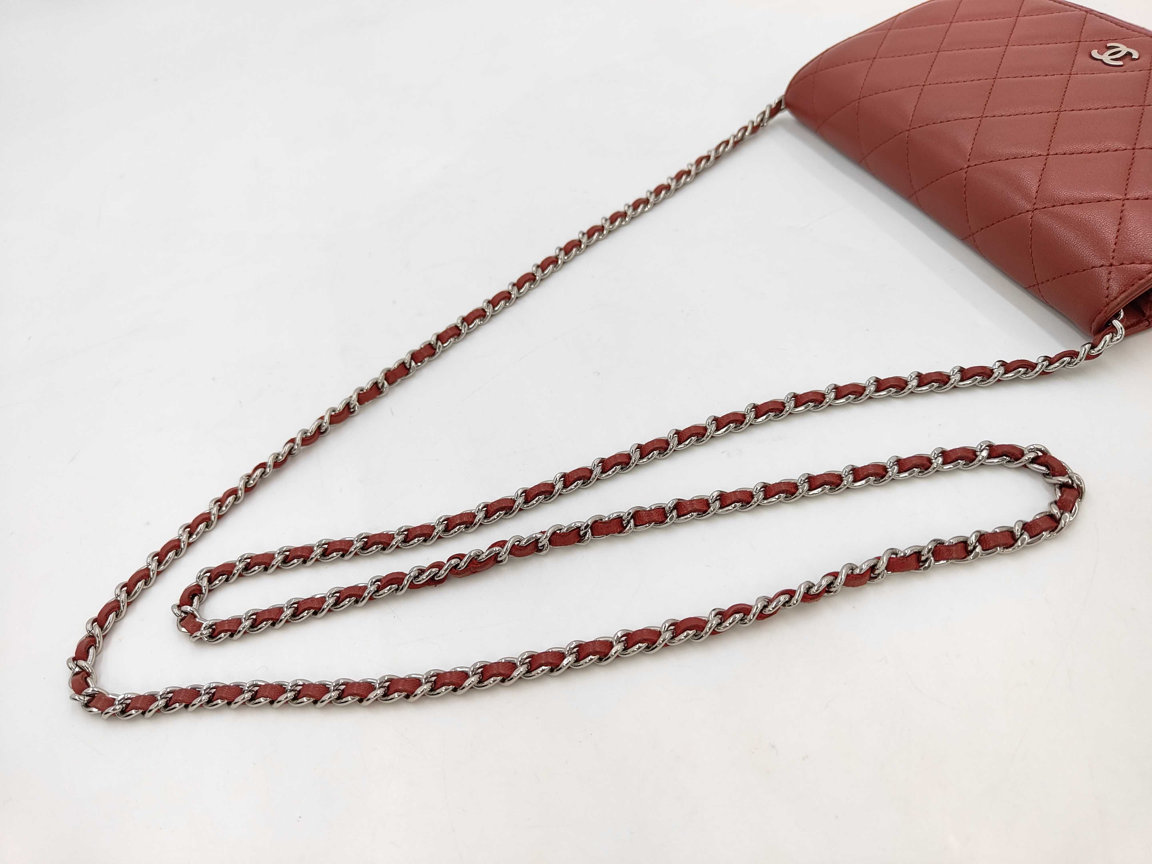 Lambskin Chain Shoulder Bag, Matelassé Flap Shoulder Bag — view 3