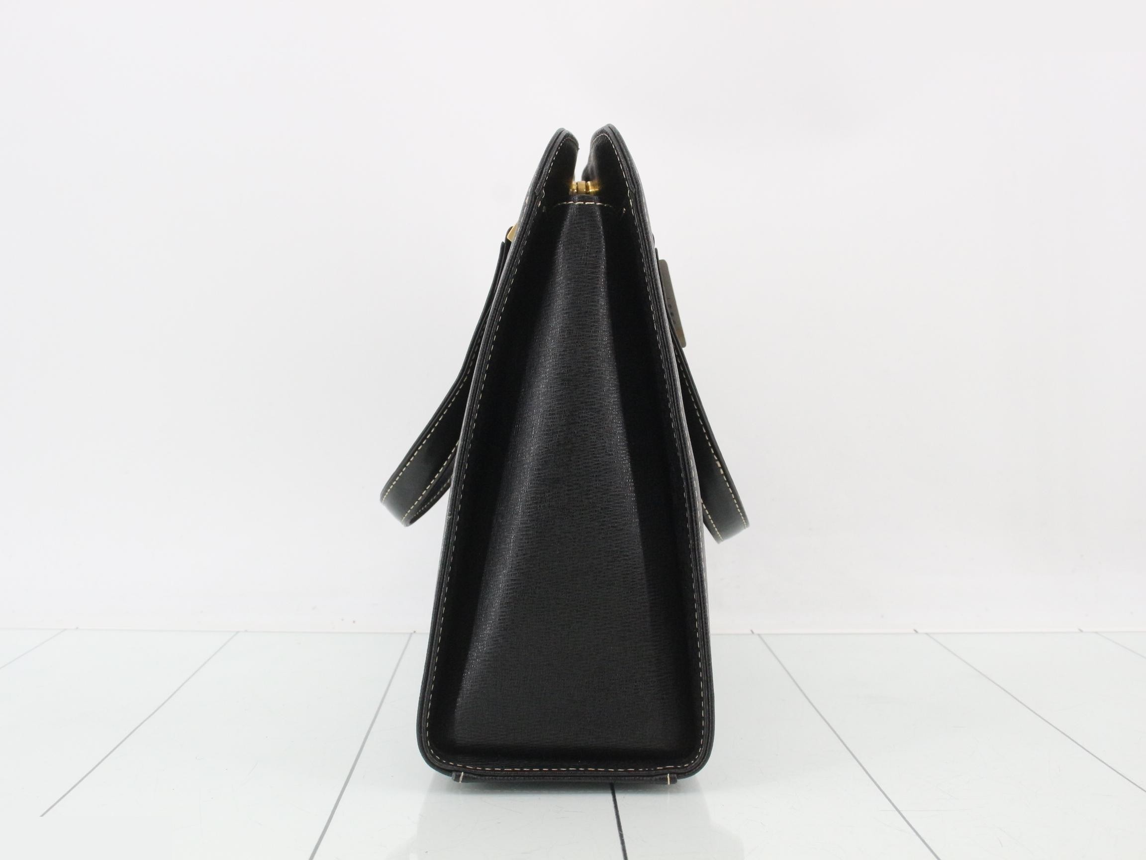 Leather handbag, Nova check lining, unused. — view 4