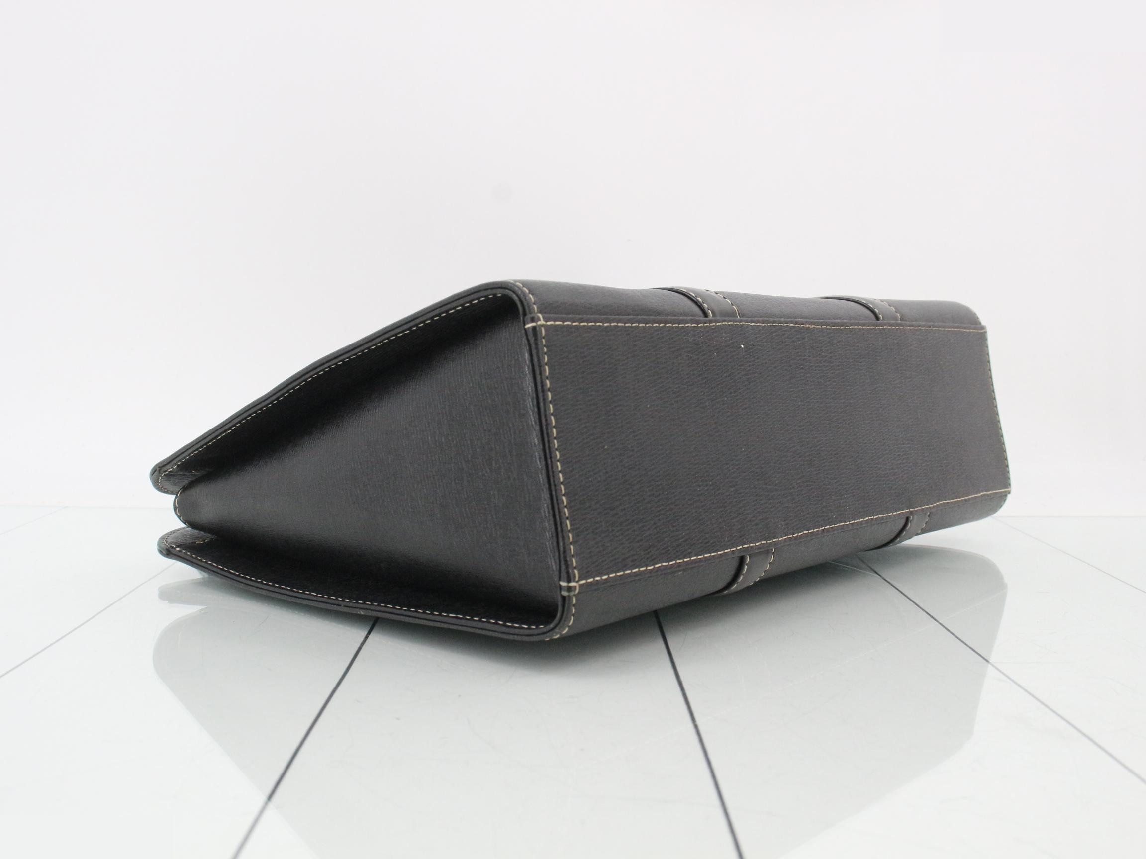 Leather handbag, Nova check lining, unused. — view 5