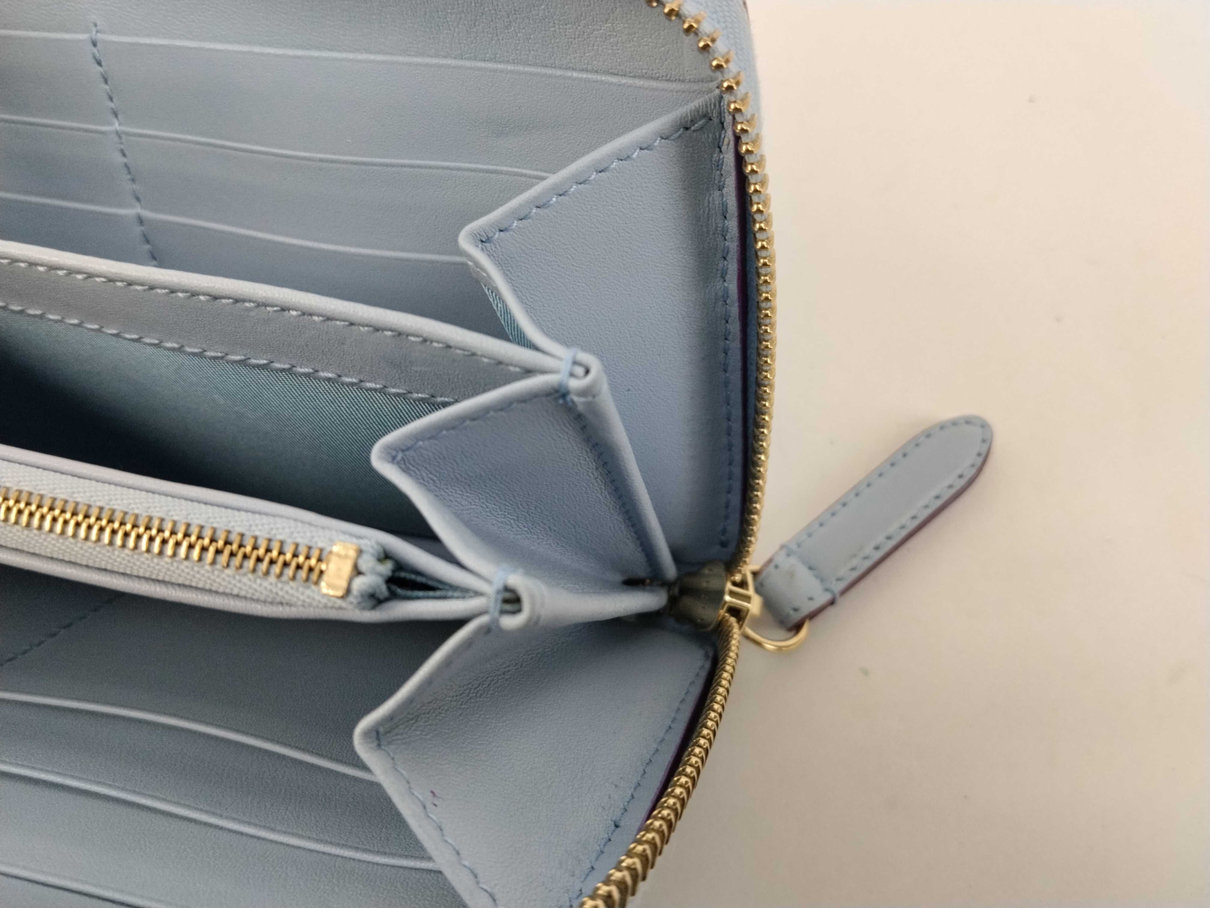 (Gucci) Higuchi Yuko Round Zip Long Wallet, Blue — view 14