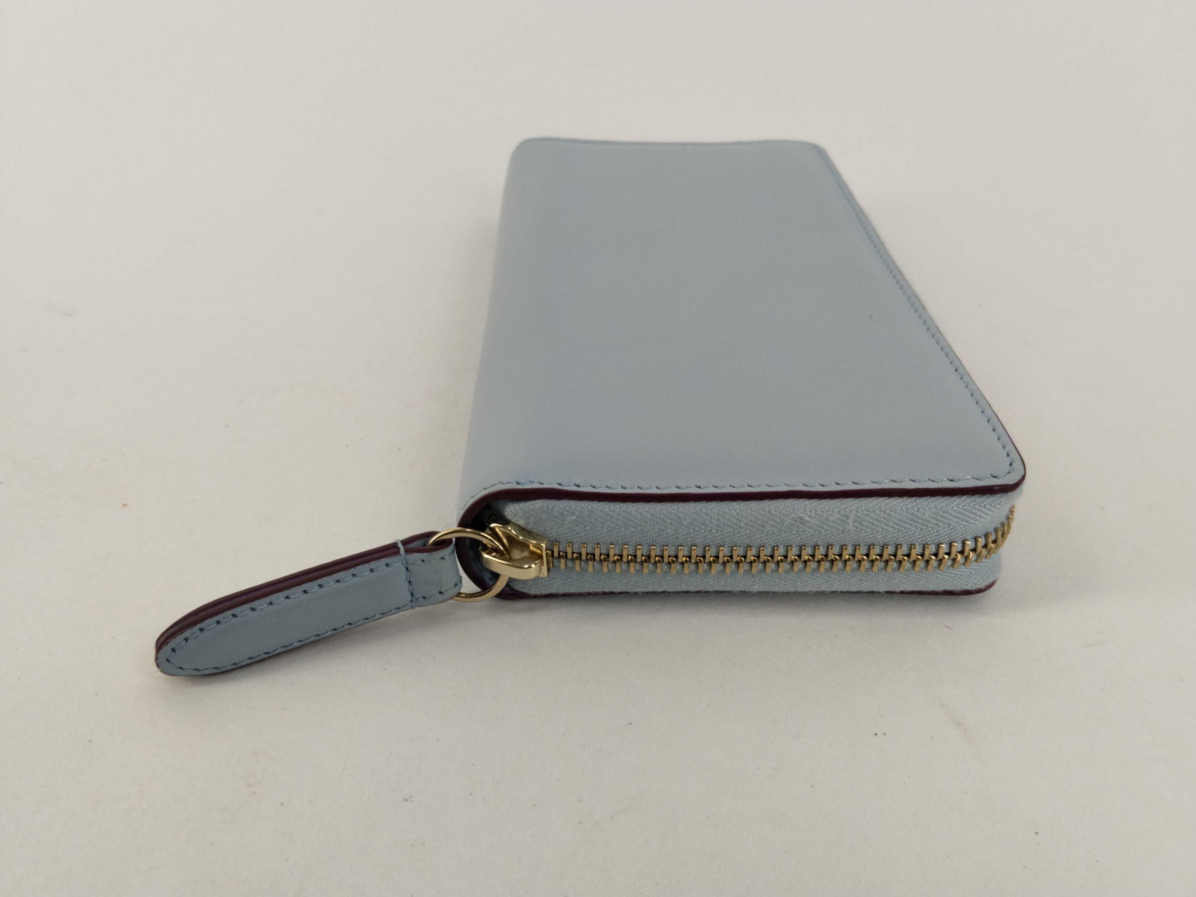 (Gucci) Higuchi Yuko Round Zip Long Wallet, Blue — view 6