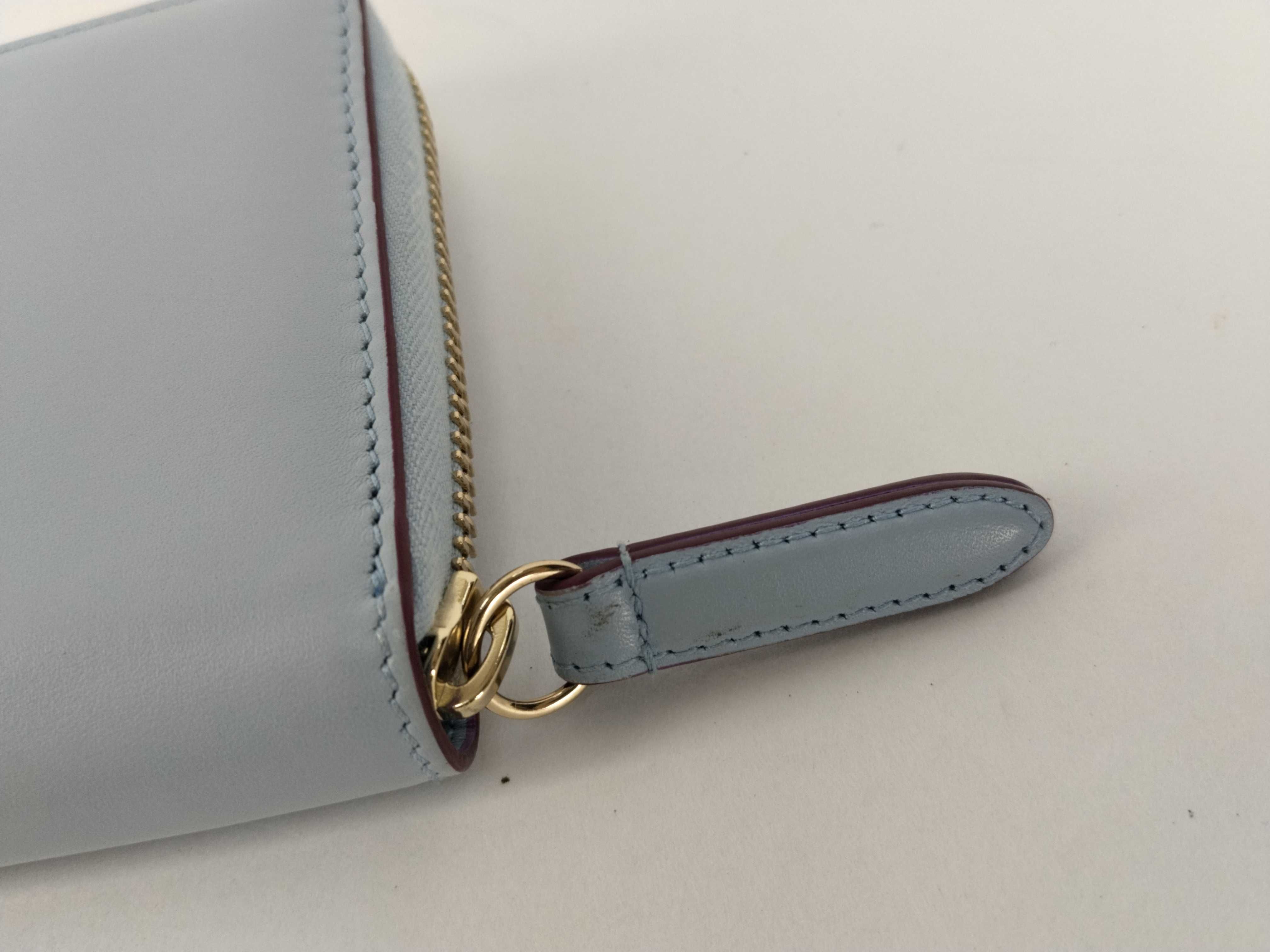 (Gucci) Higuchi Yuko Round Zip Long Wallet, Blue — view 8