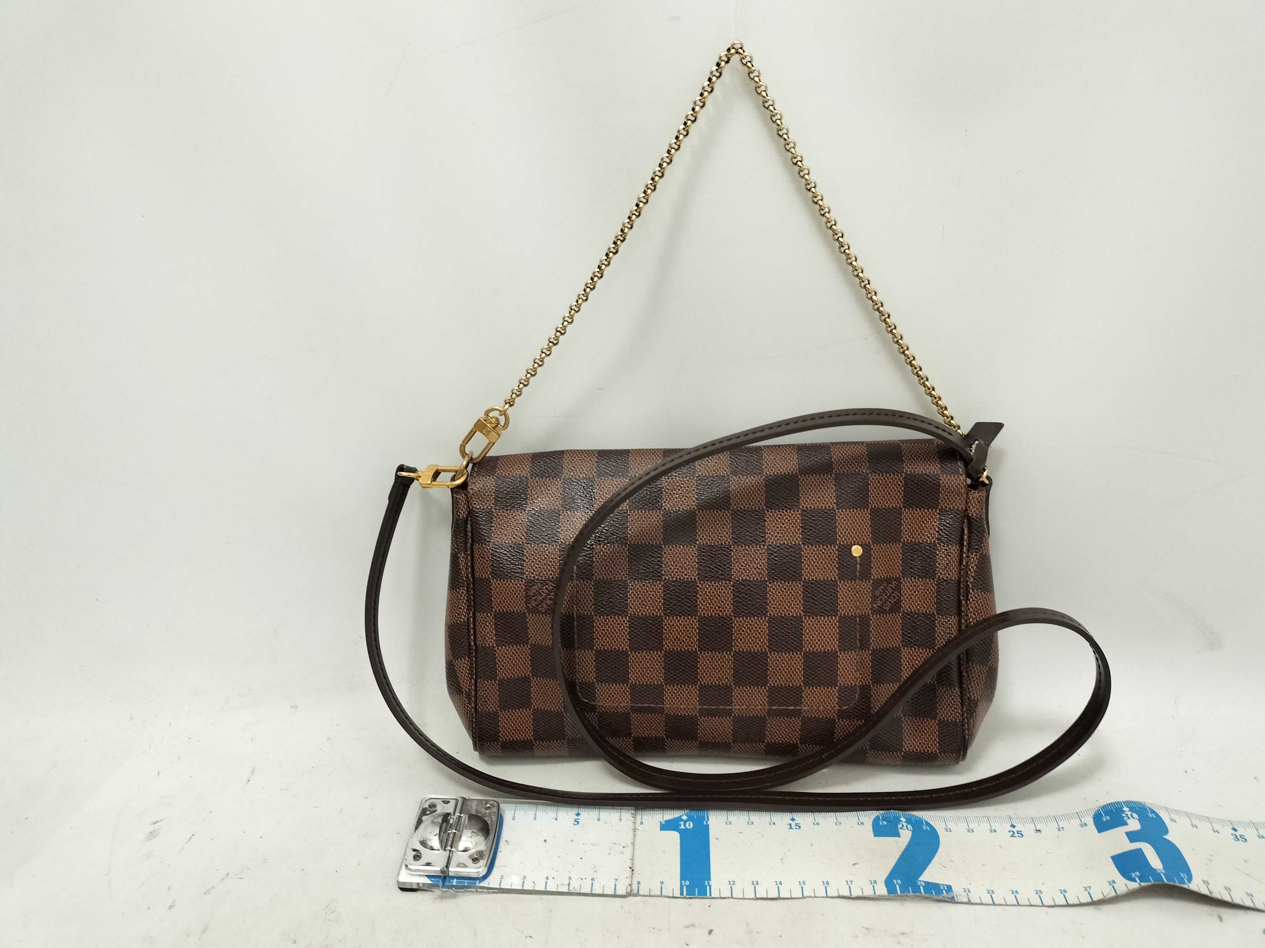 Damier KR- Damier Favorite MM N41129 Brown Shoulder Bag — view 2