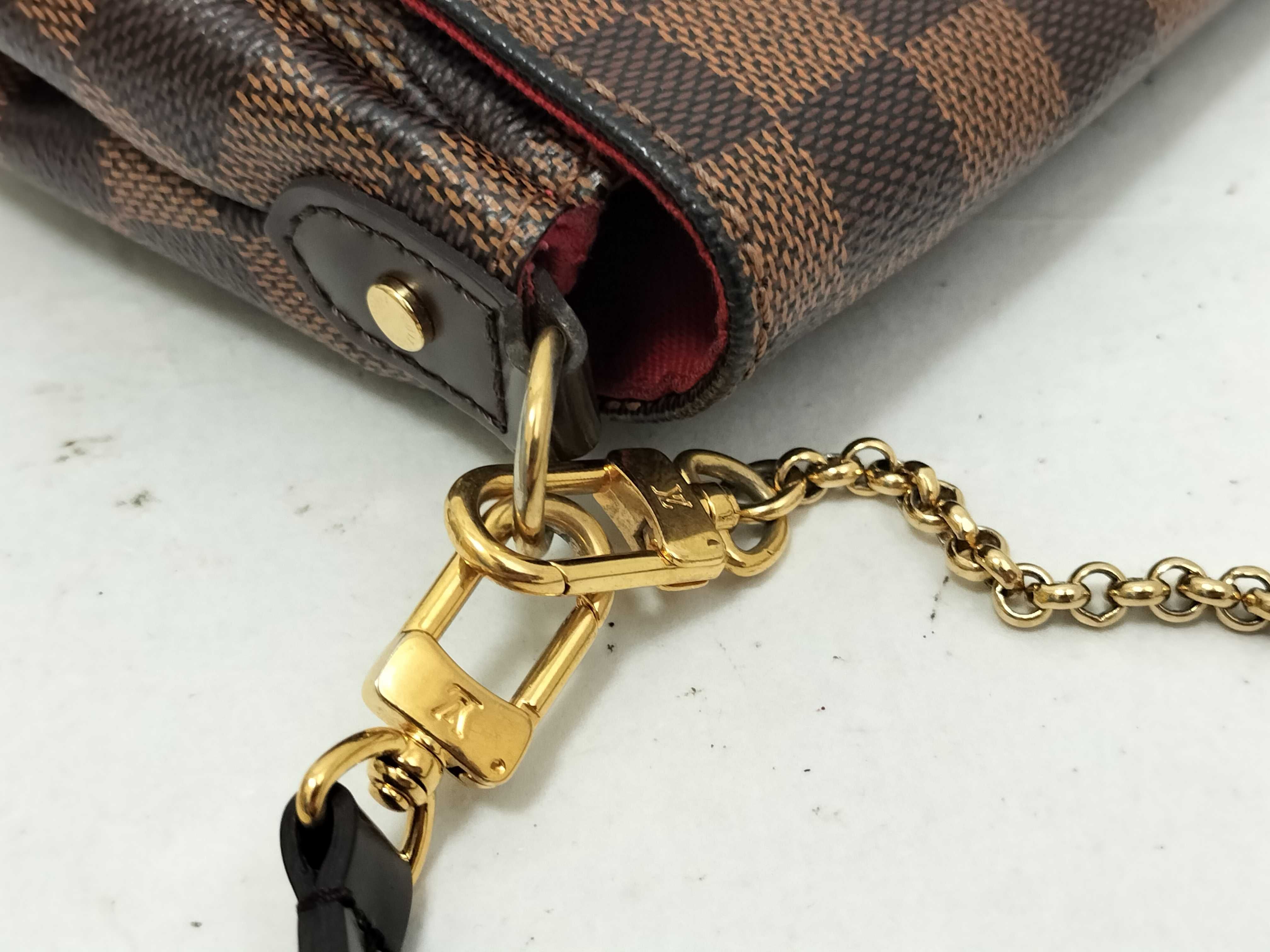 Damier KR- Damier Favorite MM N41129 Brown Shoulder Bag — view 5
