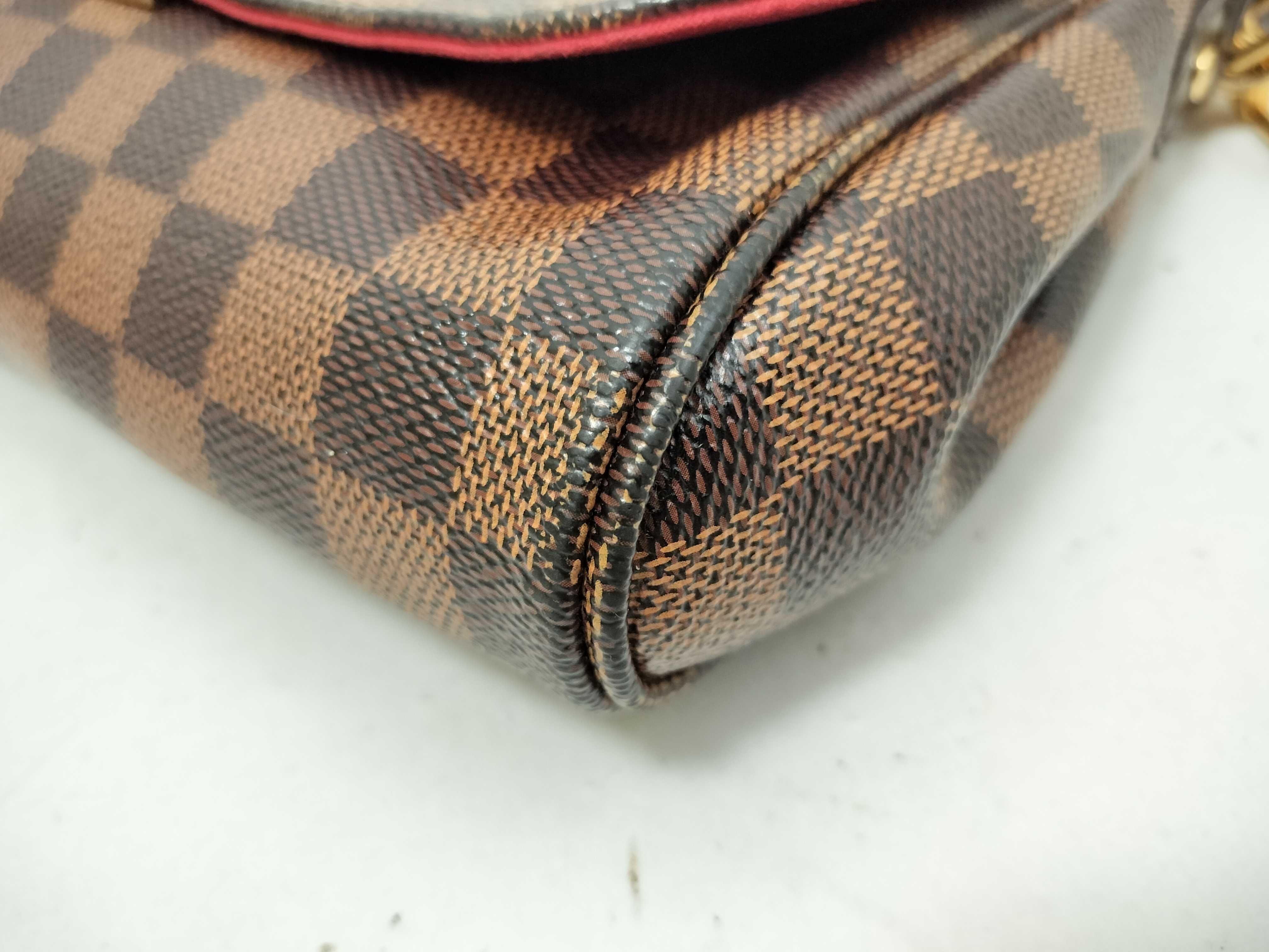 Damier KR- Damier Favorite MM N41129 Brown Shoulder Bag — view 7